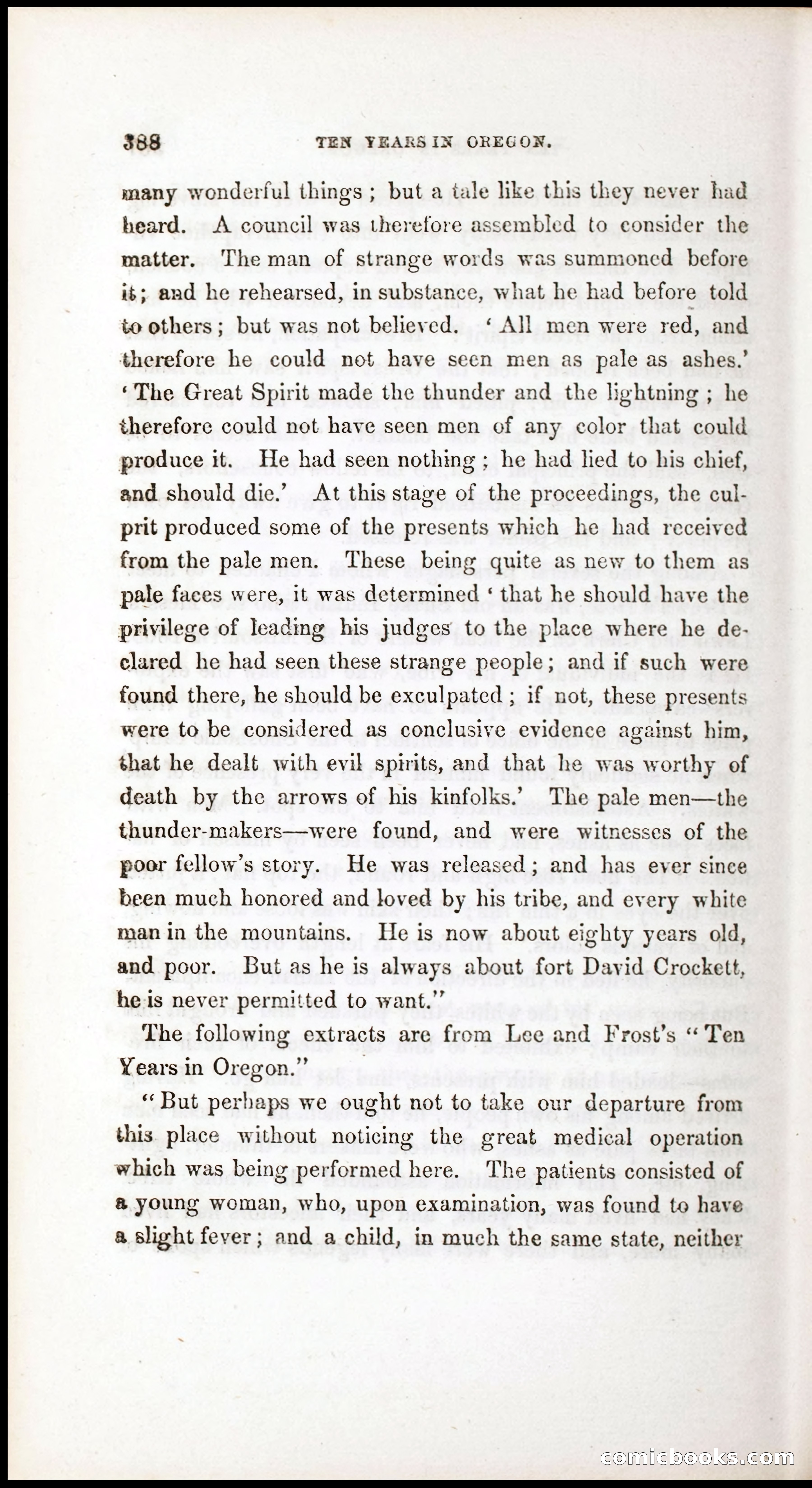 Thrilling Adventures, Travels, and Explorations of Dr. Elijah White Among the Rocky Mountains and in the Far West — page 396 of 394