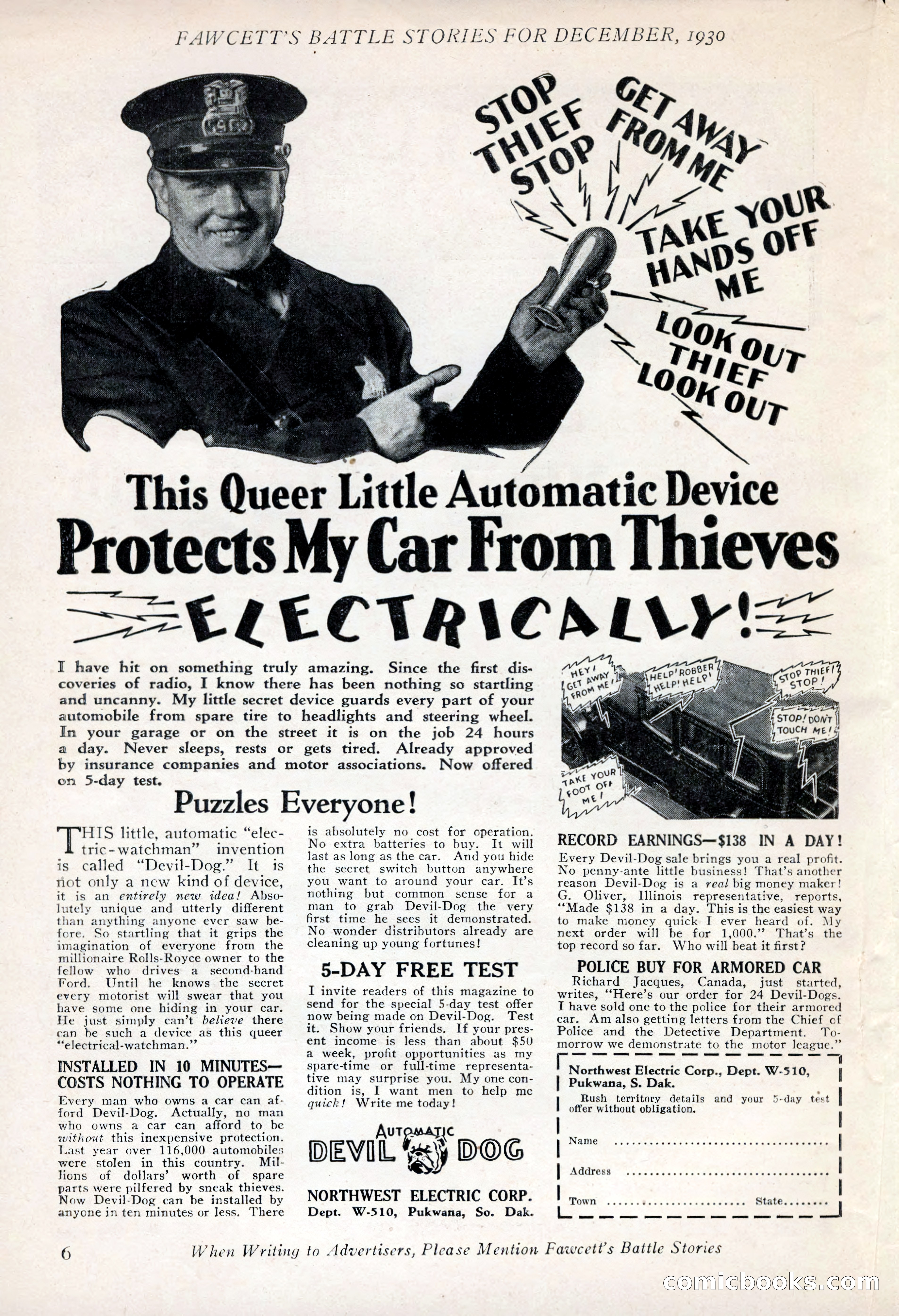 Battle Stories, December 1930 — page 6 of 188
