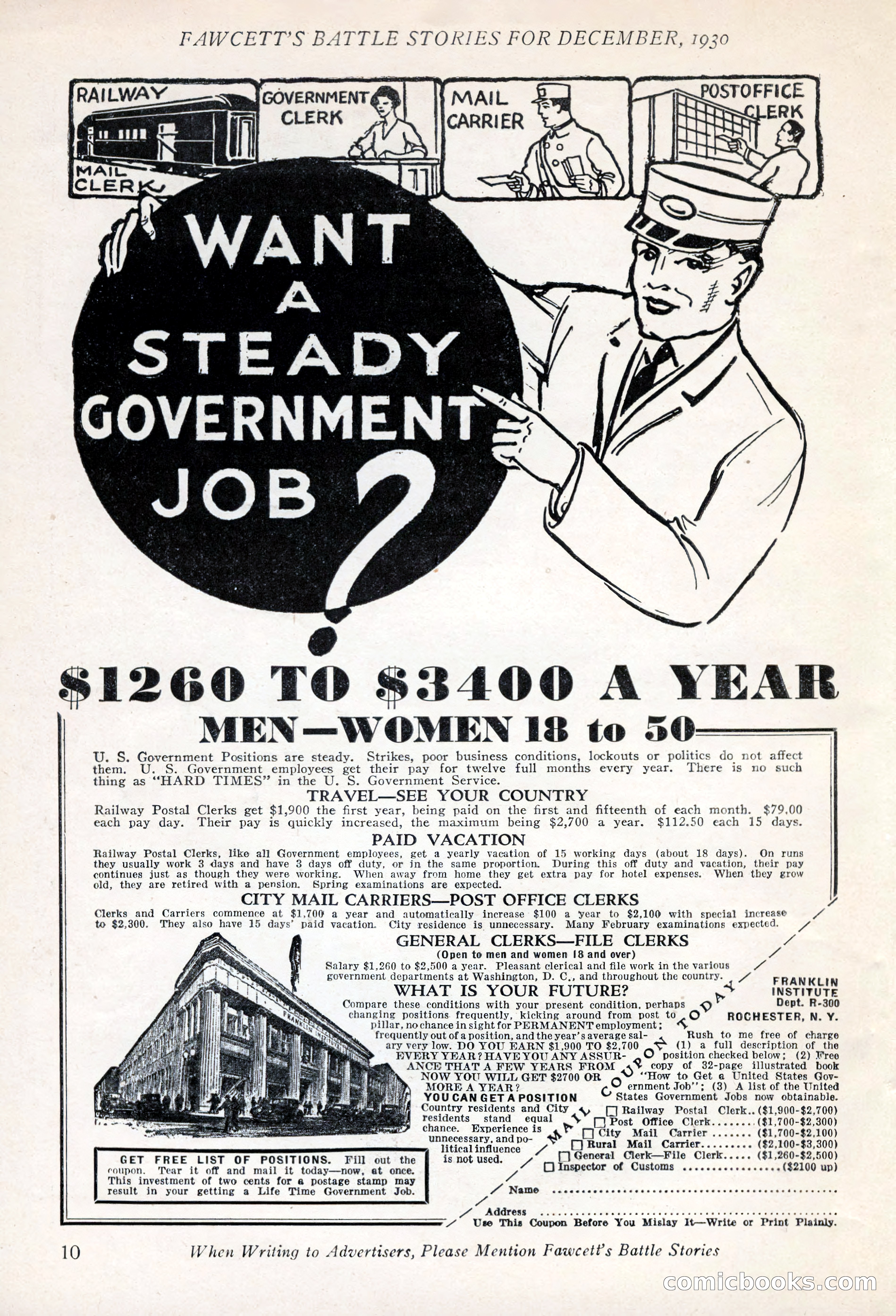 Battle Stories, December 1930 — page 10 of 188