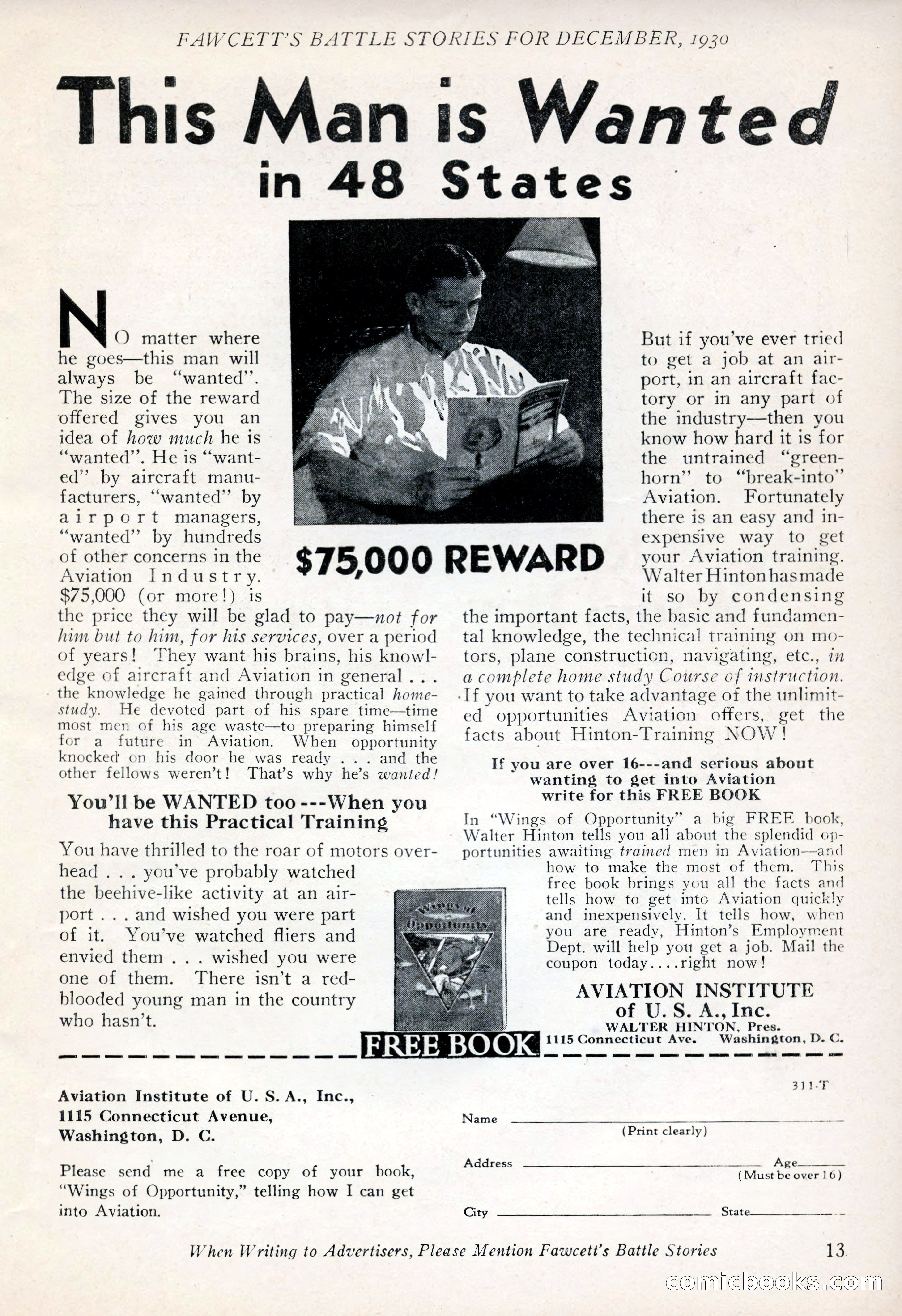 Battle Stories, December 1930 — page 13 of 188