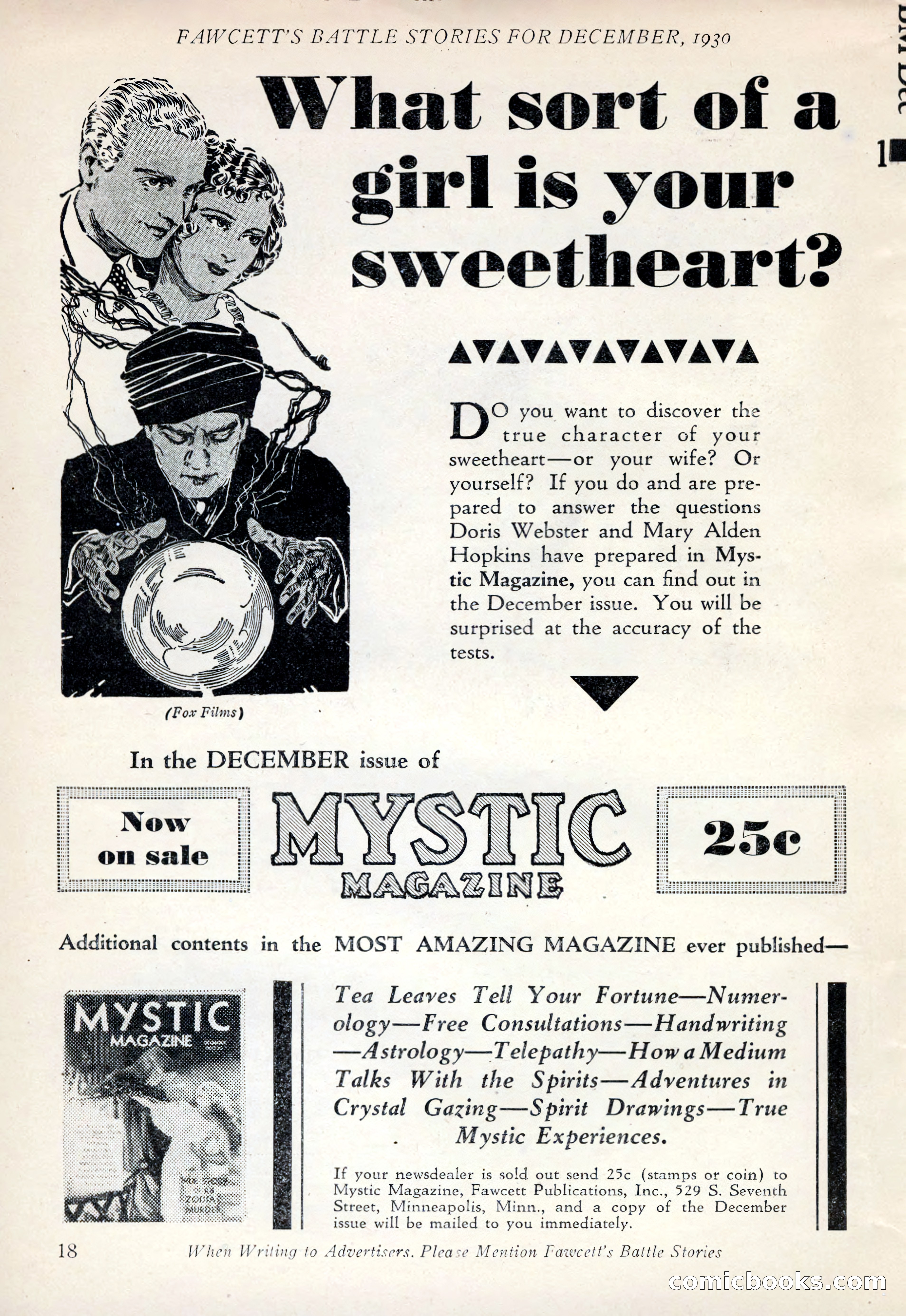 Battle Stories, December 1930 — page 18 of 188