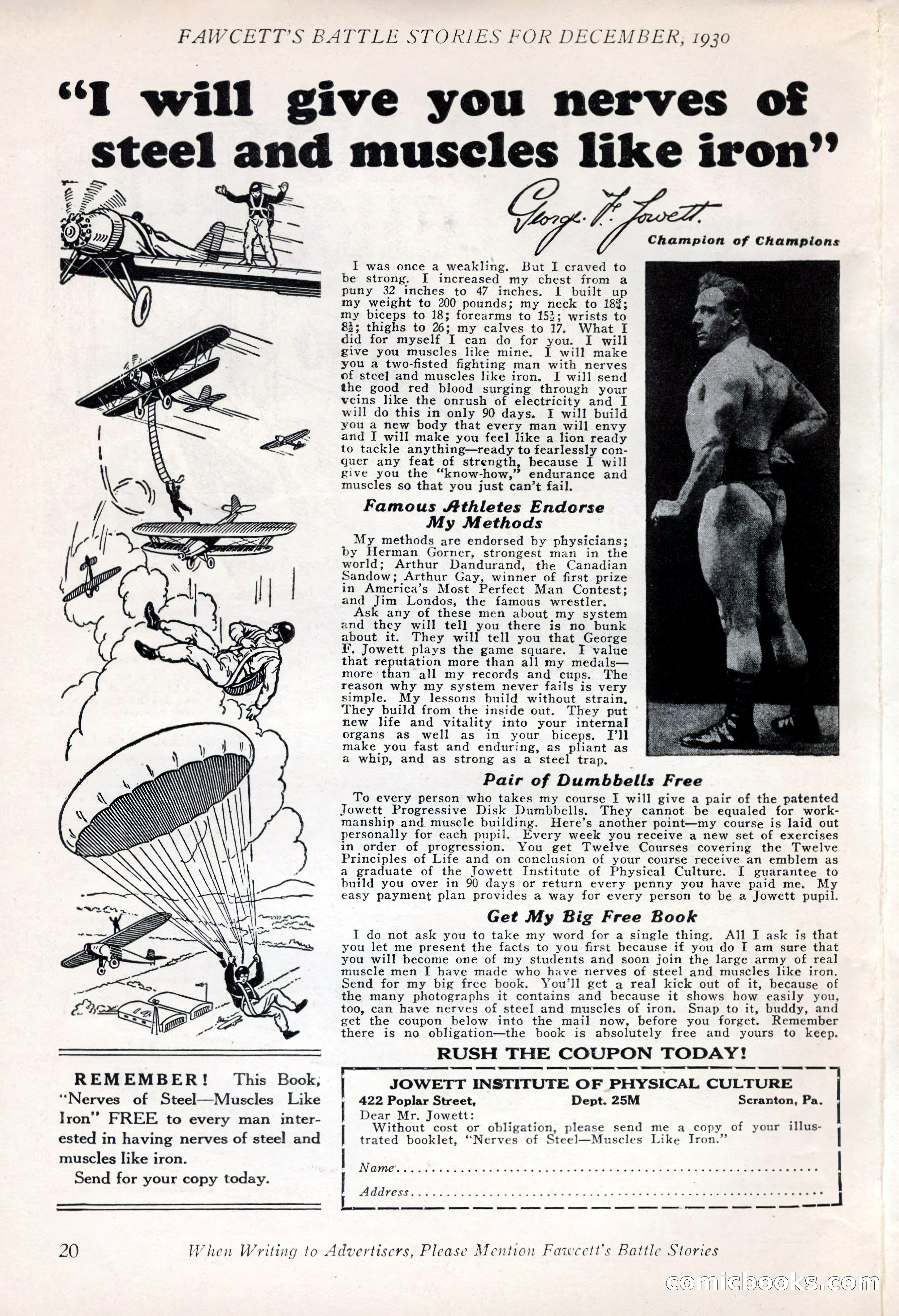 Battle Stories, December 1930 — page 20 of 188