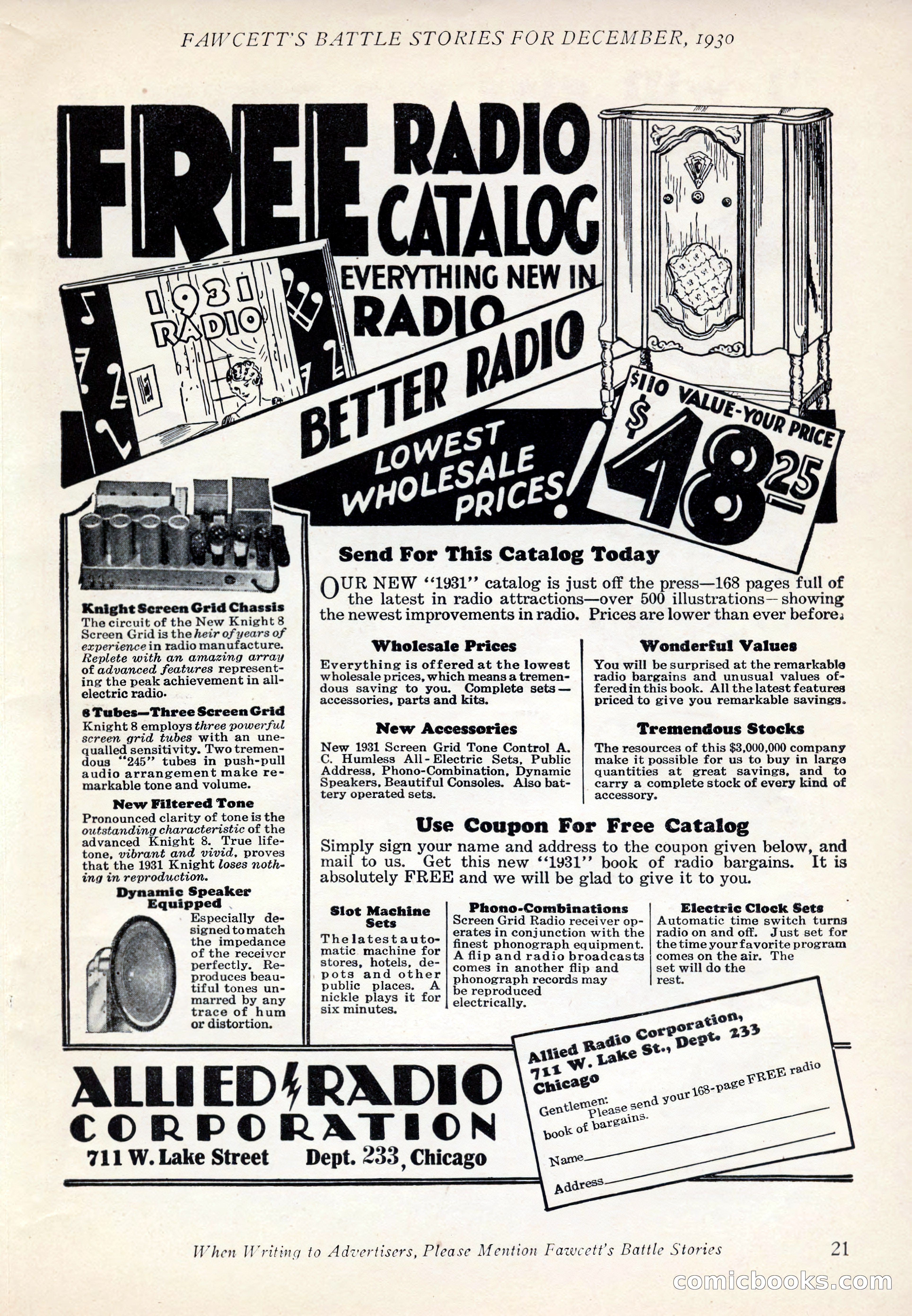 Battle Stories, December 1930 — page 21 of 188