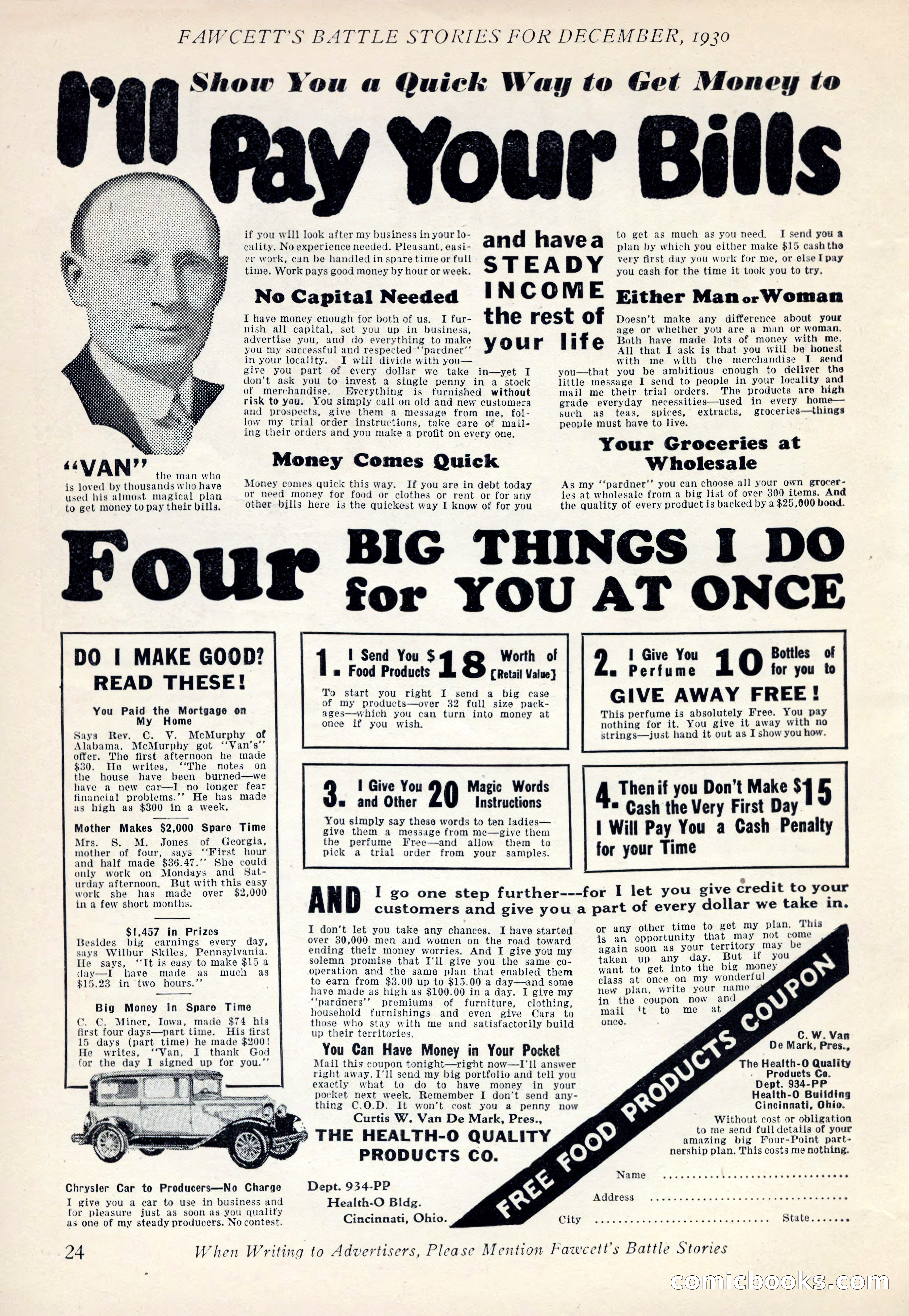 Battle Stories, December 1930 — page 24 of 188