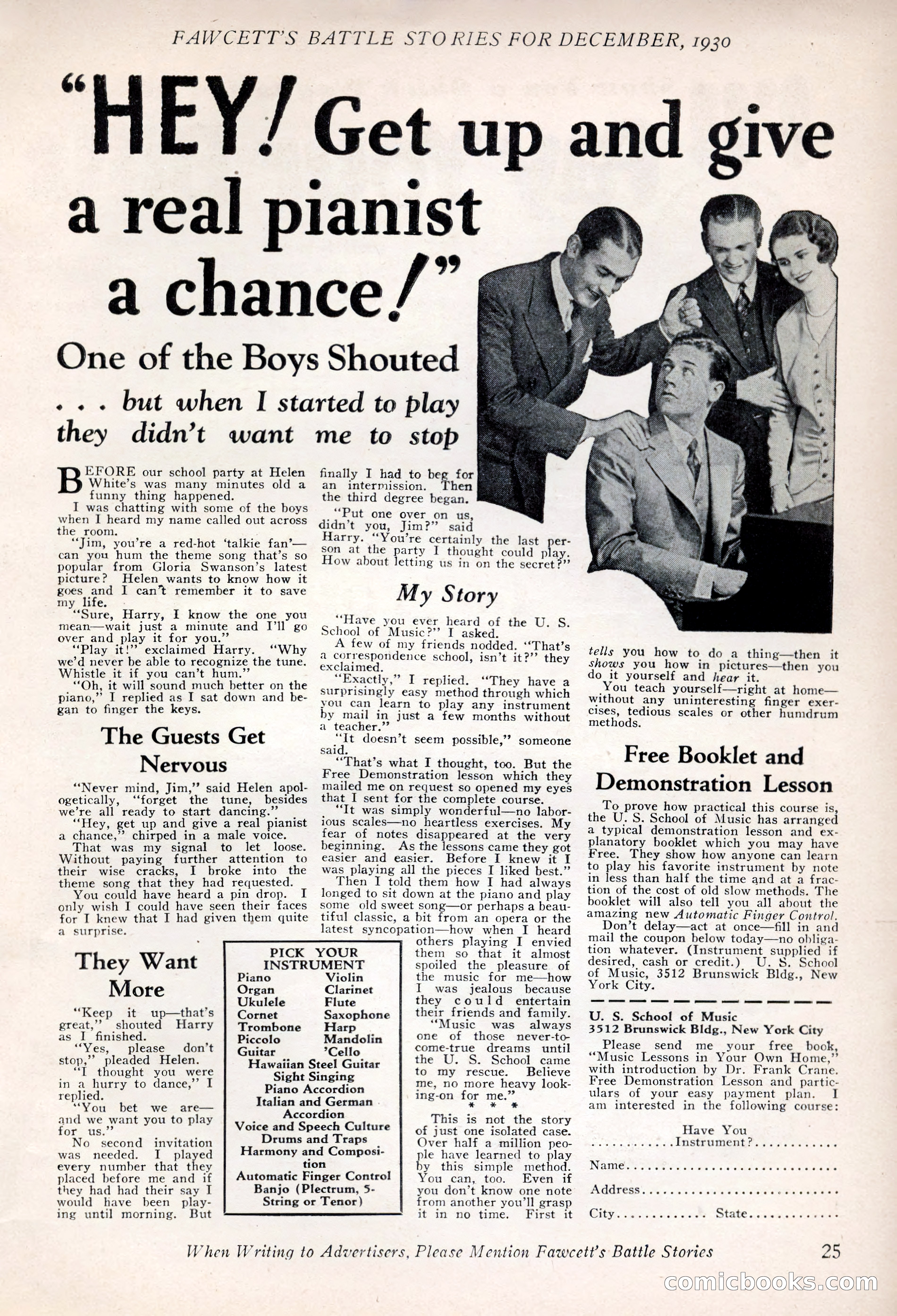 Battle Stories, December 1930 — page 25 of 188