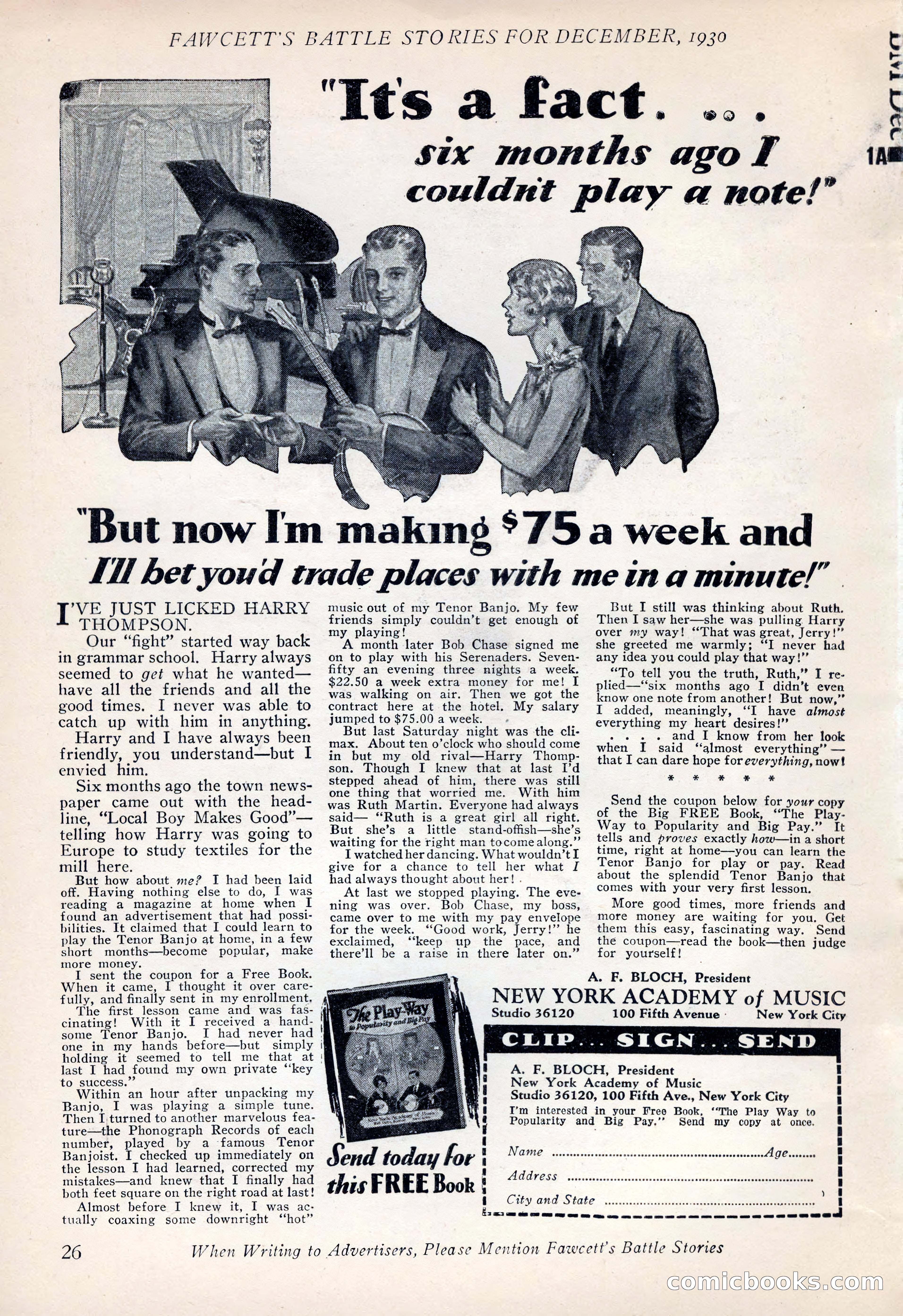 Battle Stories, December 1930 — page 26 of 188