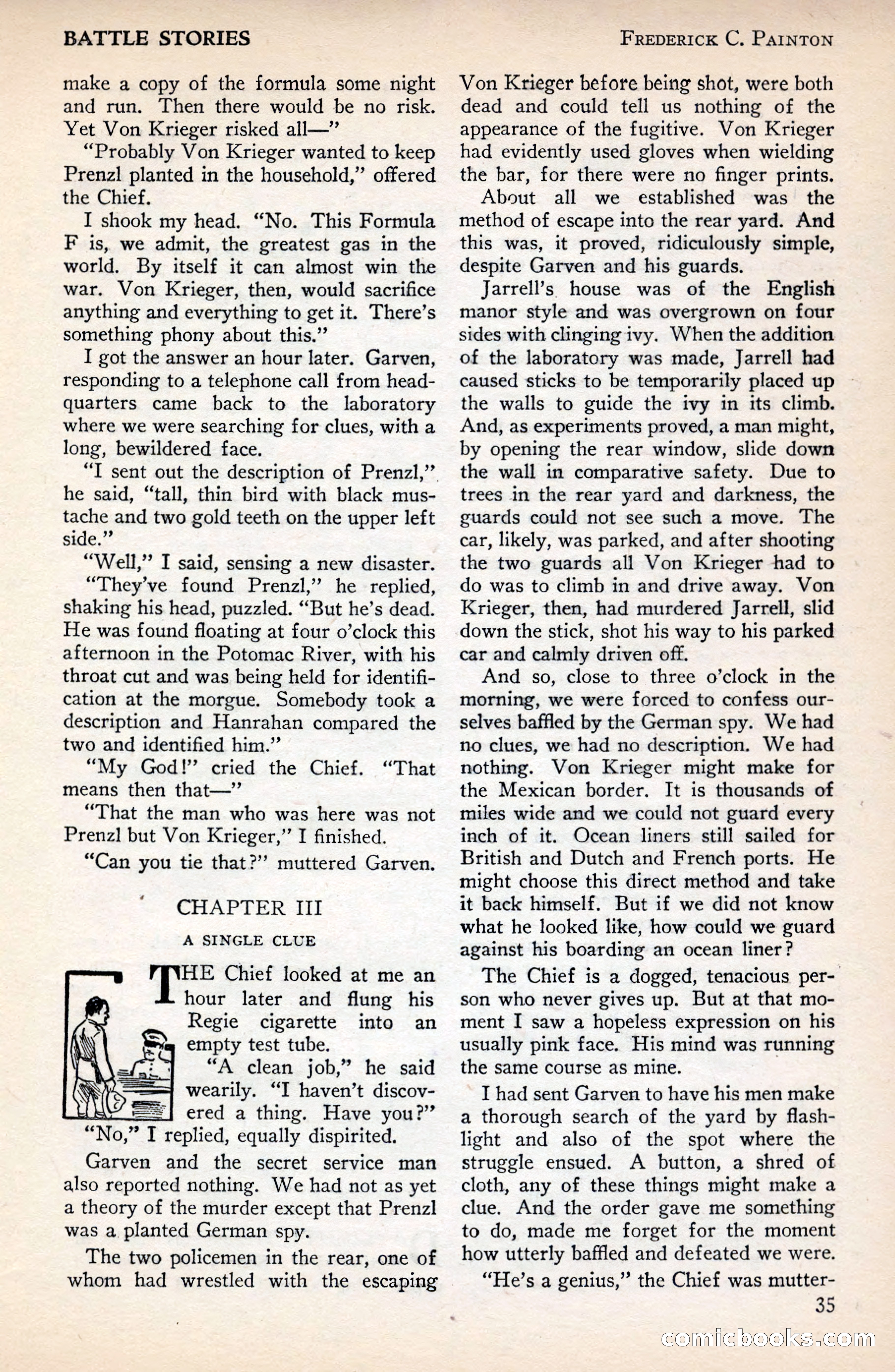 Battle Stories, December 1930 — page 35 of 188