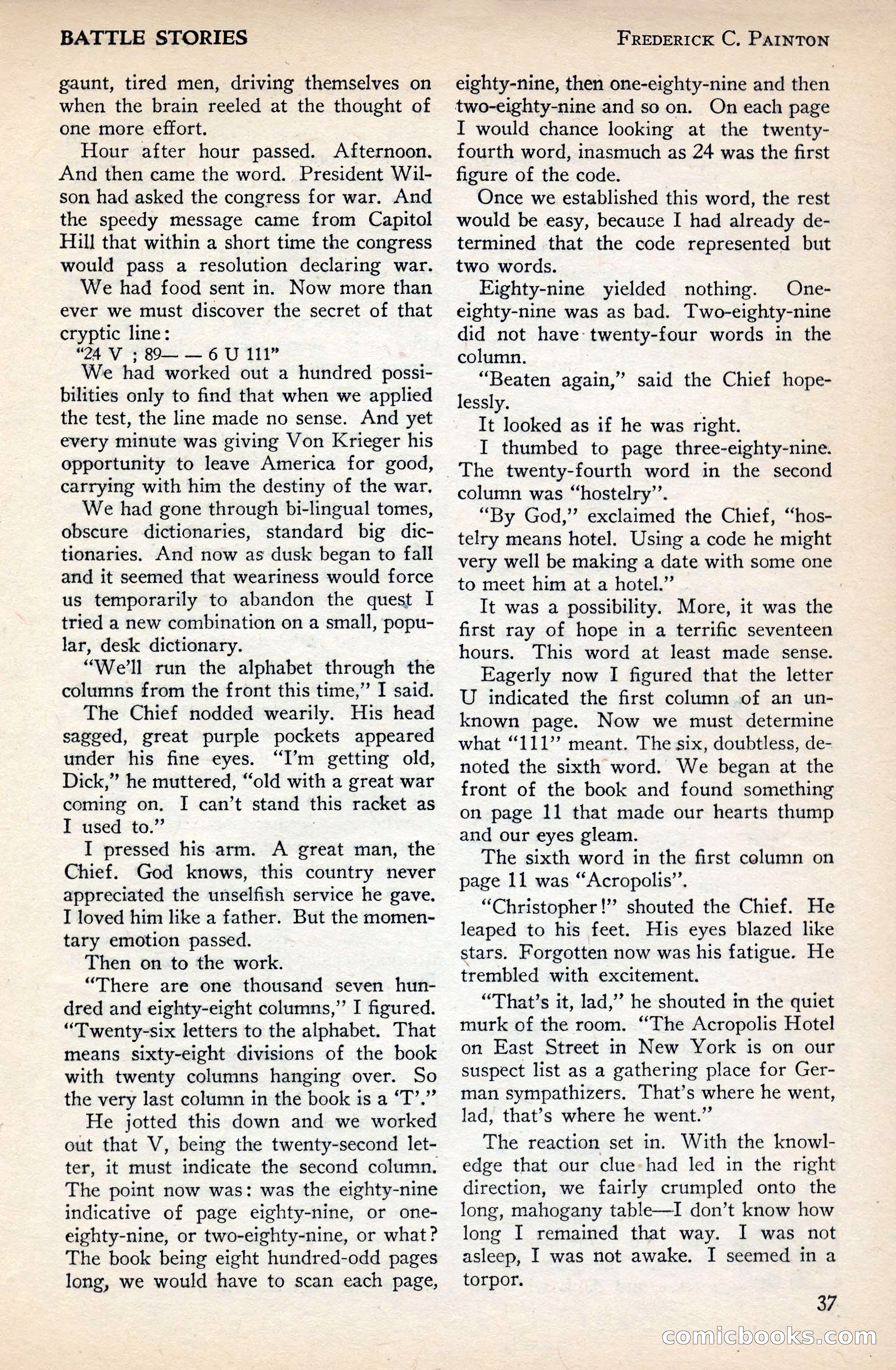 Battle Stories, December 1930 — page 37 of 188