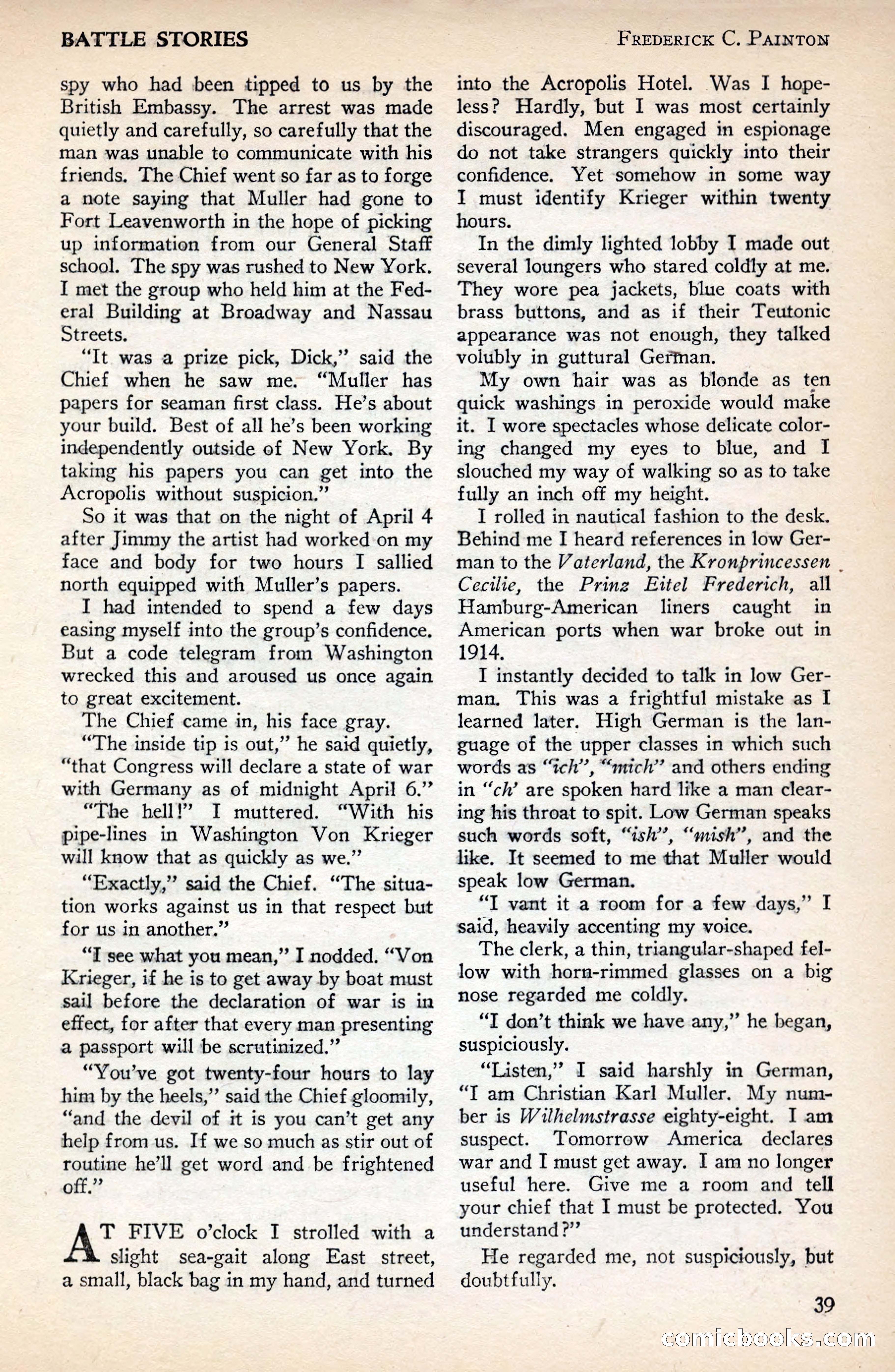 Battle Stories, December 1930 — page 39 of 188