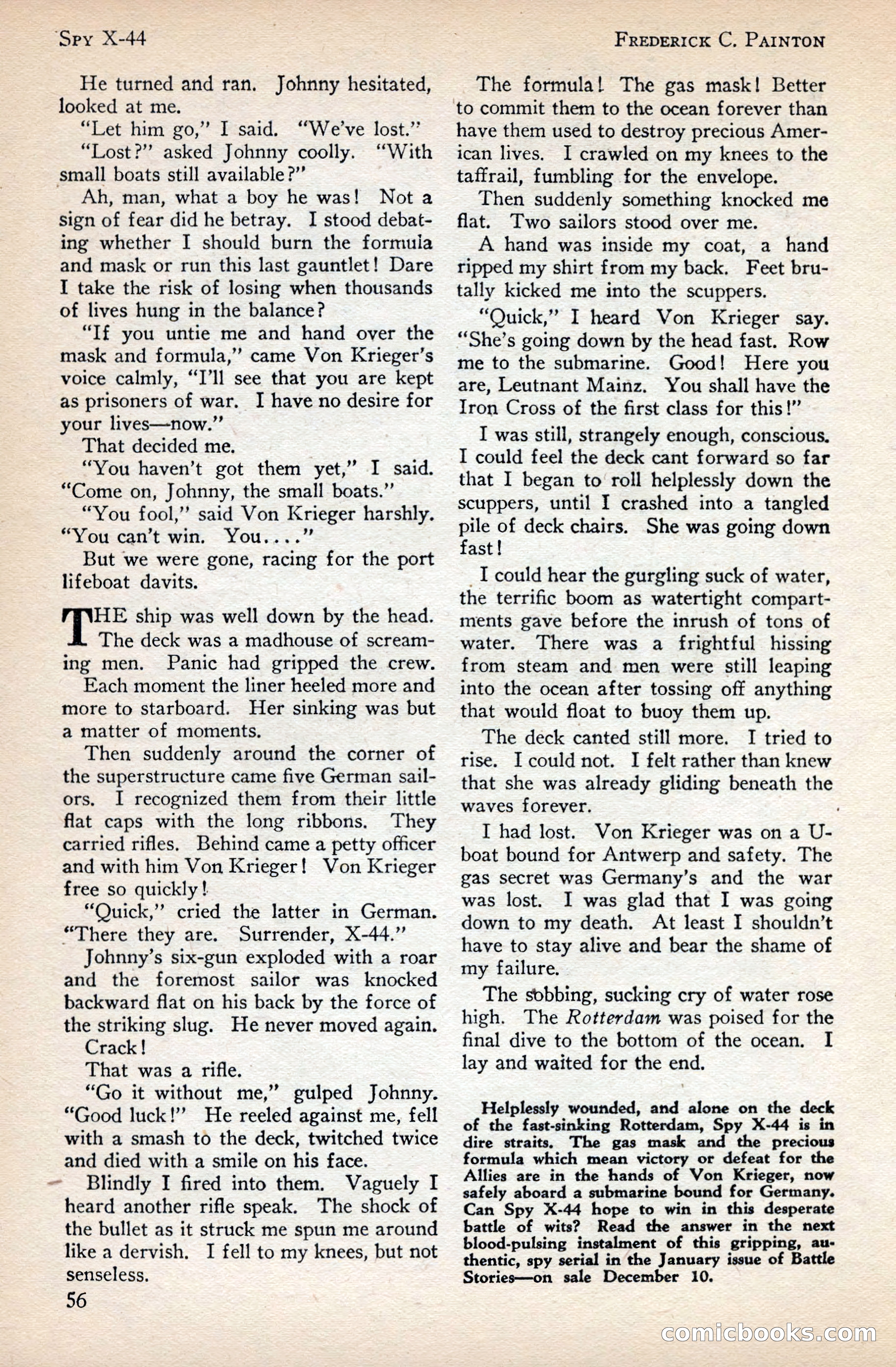 Battle Stories, December 1930 — page 56 of 188
