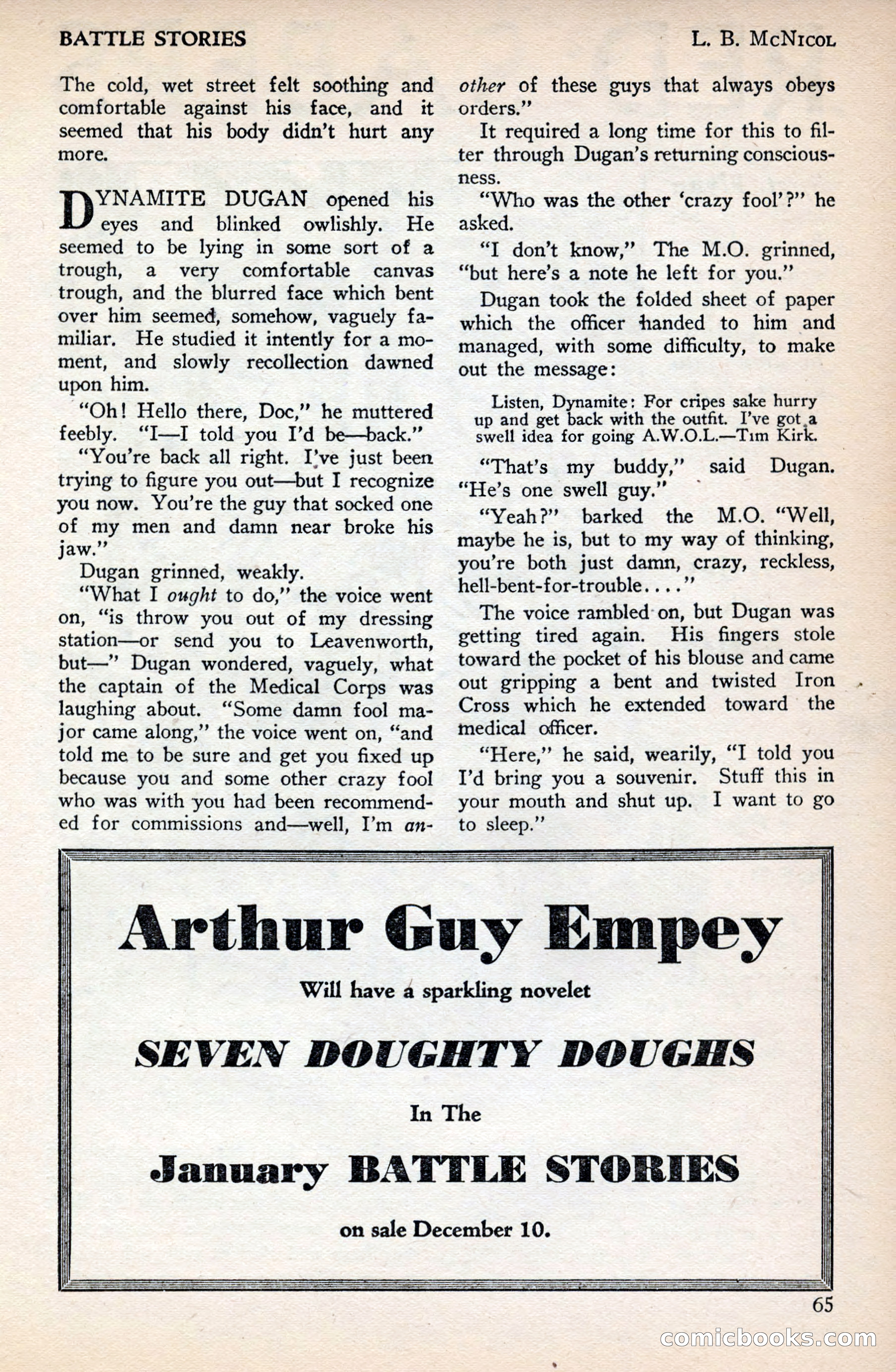 Battle Stories, December 1930 — page 65 of 188