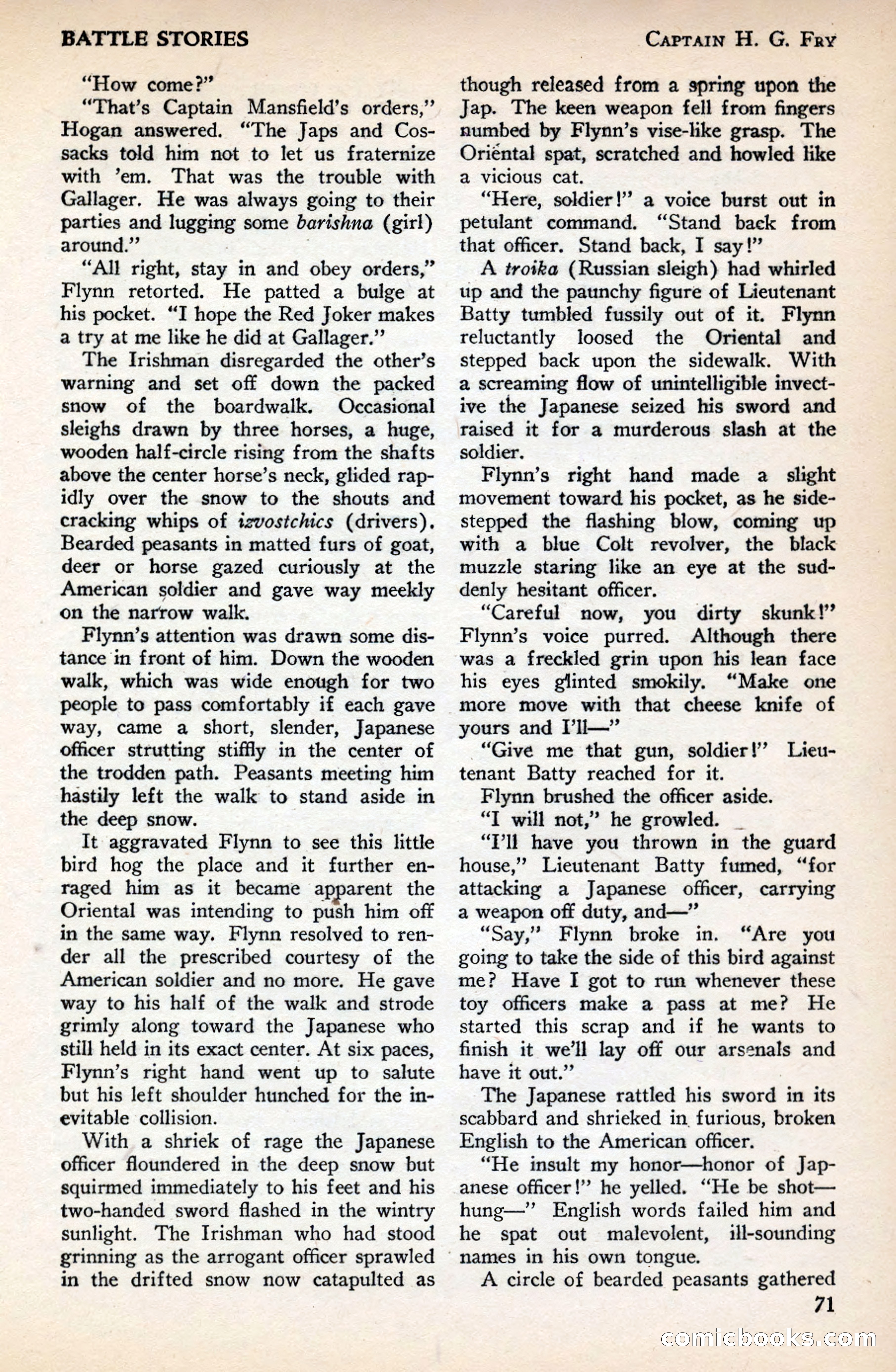 Battle Stories, December 1930 — page 71 of 188