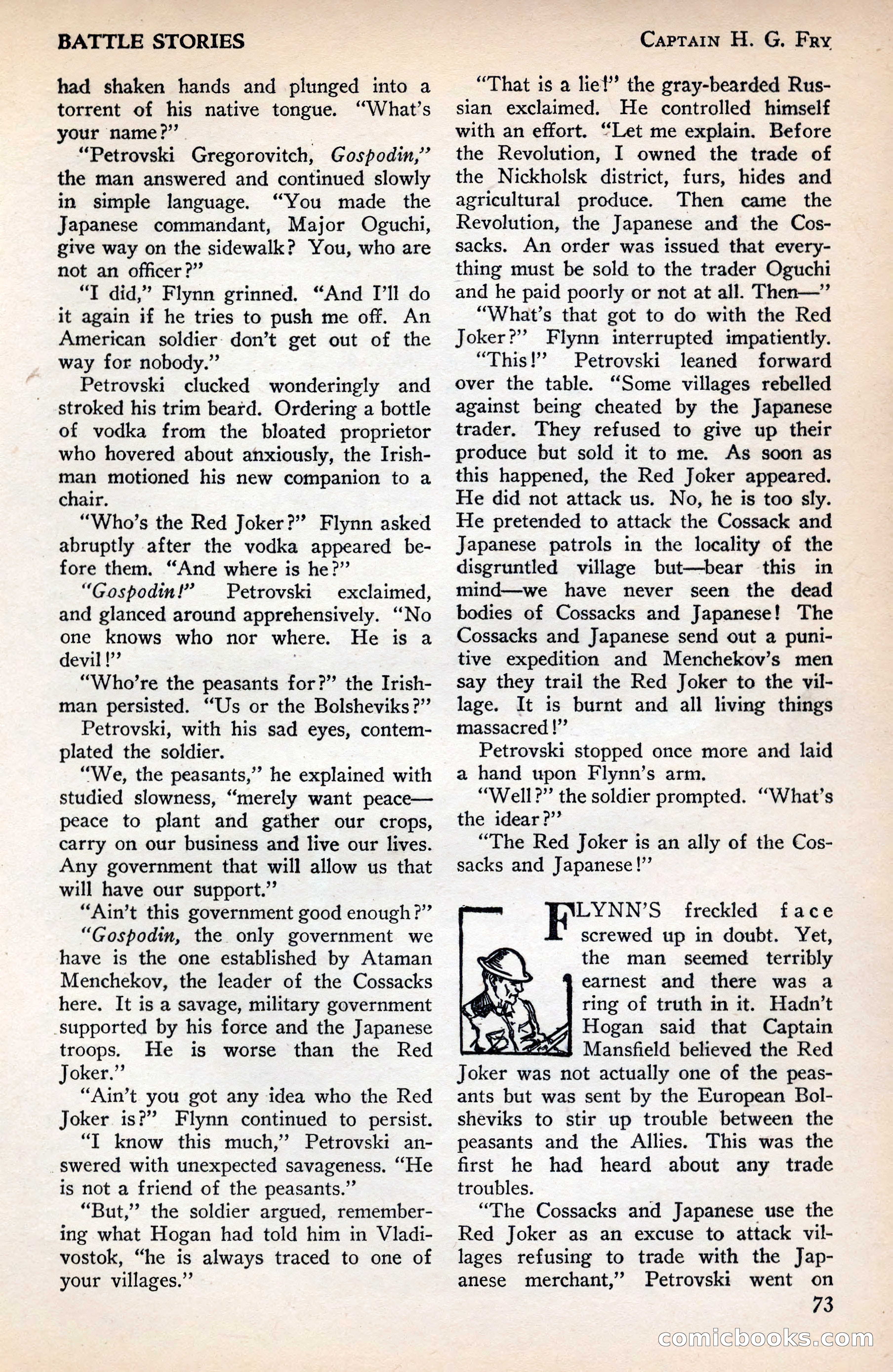Battle Stories, December 1930 — page 73 of 188