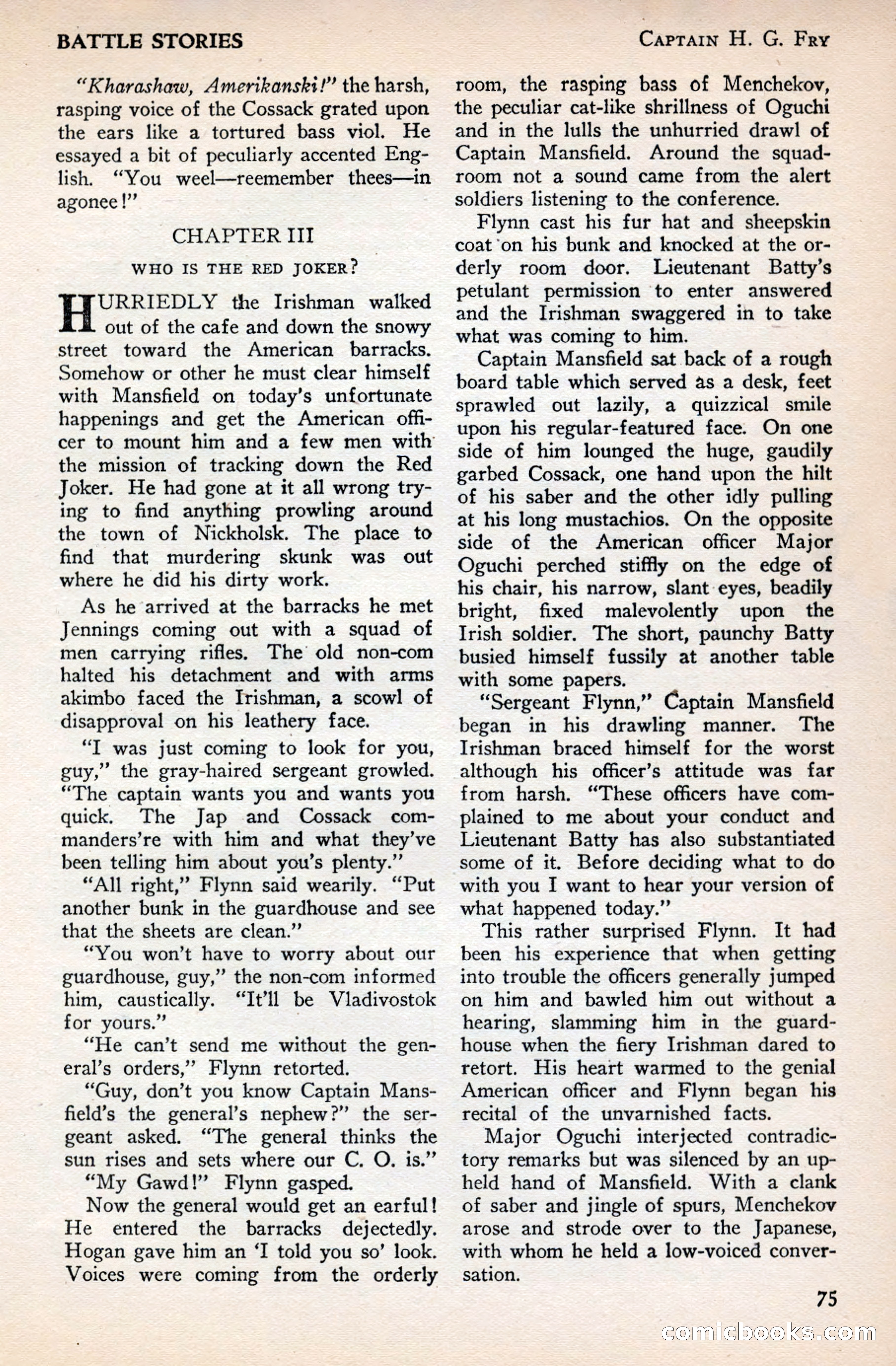 Battle Stories, December 1930 — page 75 of 188