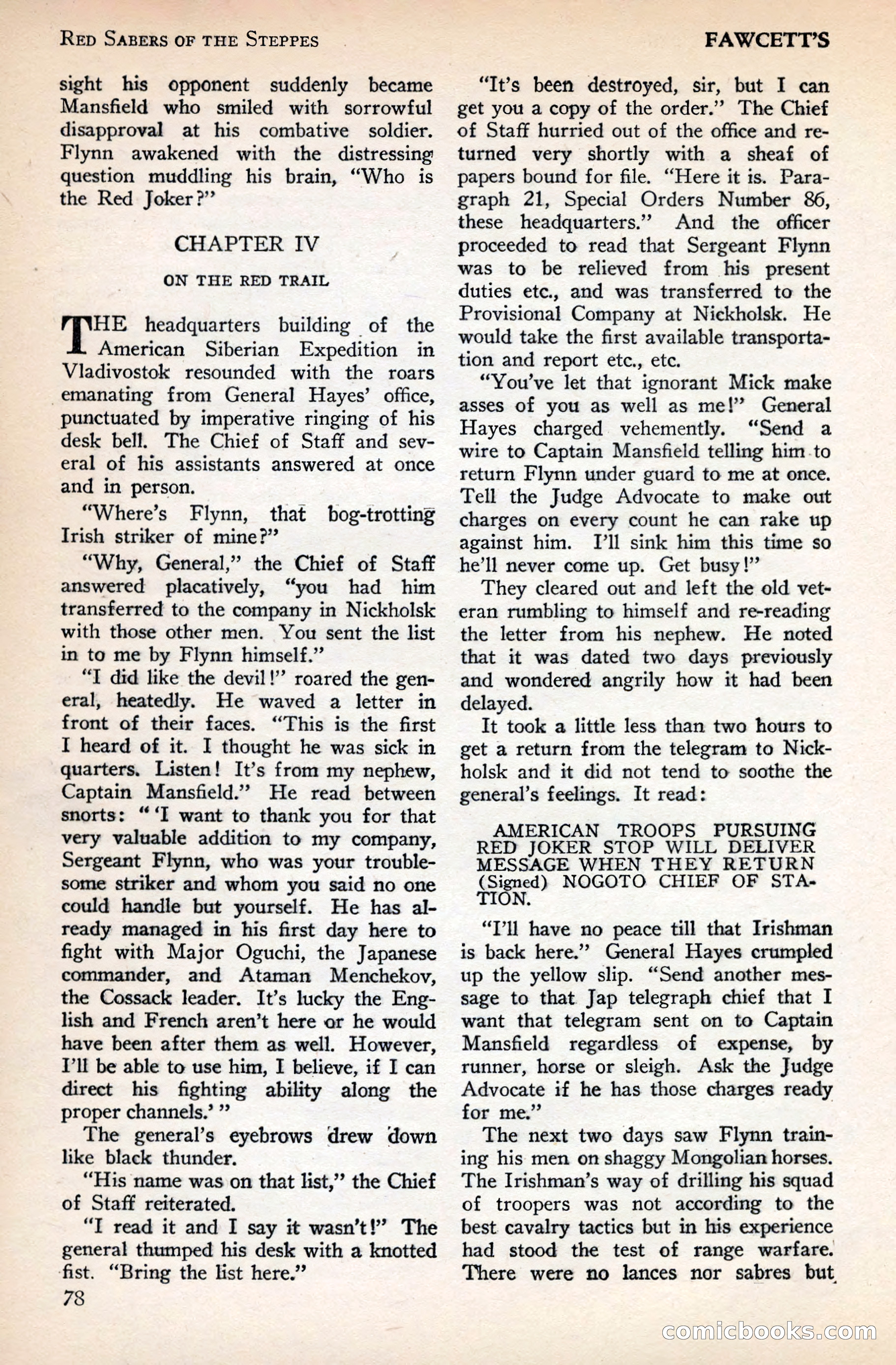 Battle Stories, December 1930 — page 78 of 188