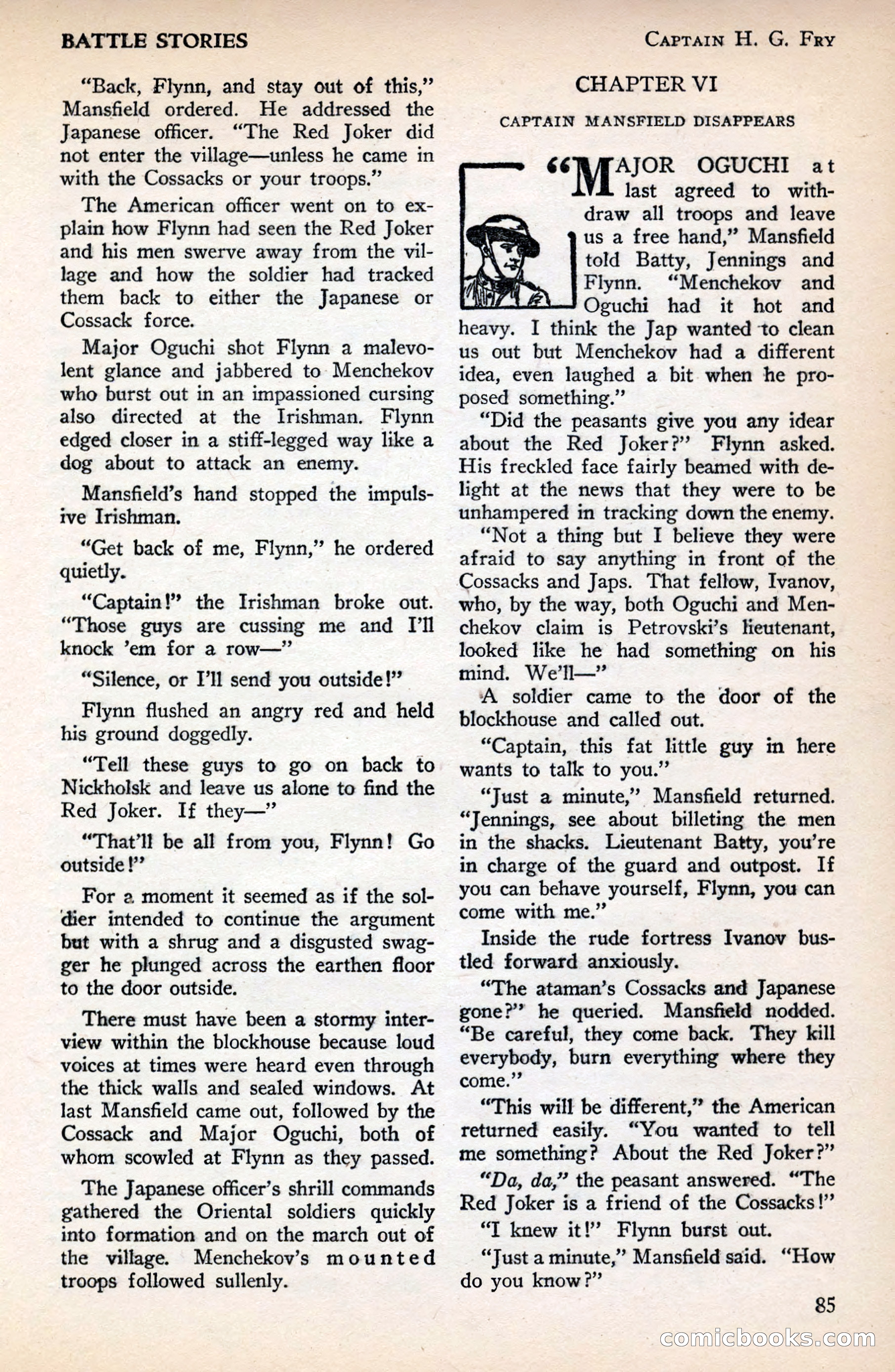 Battle Stories, December 1930 — page 85 of 188