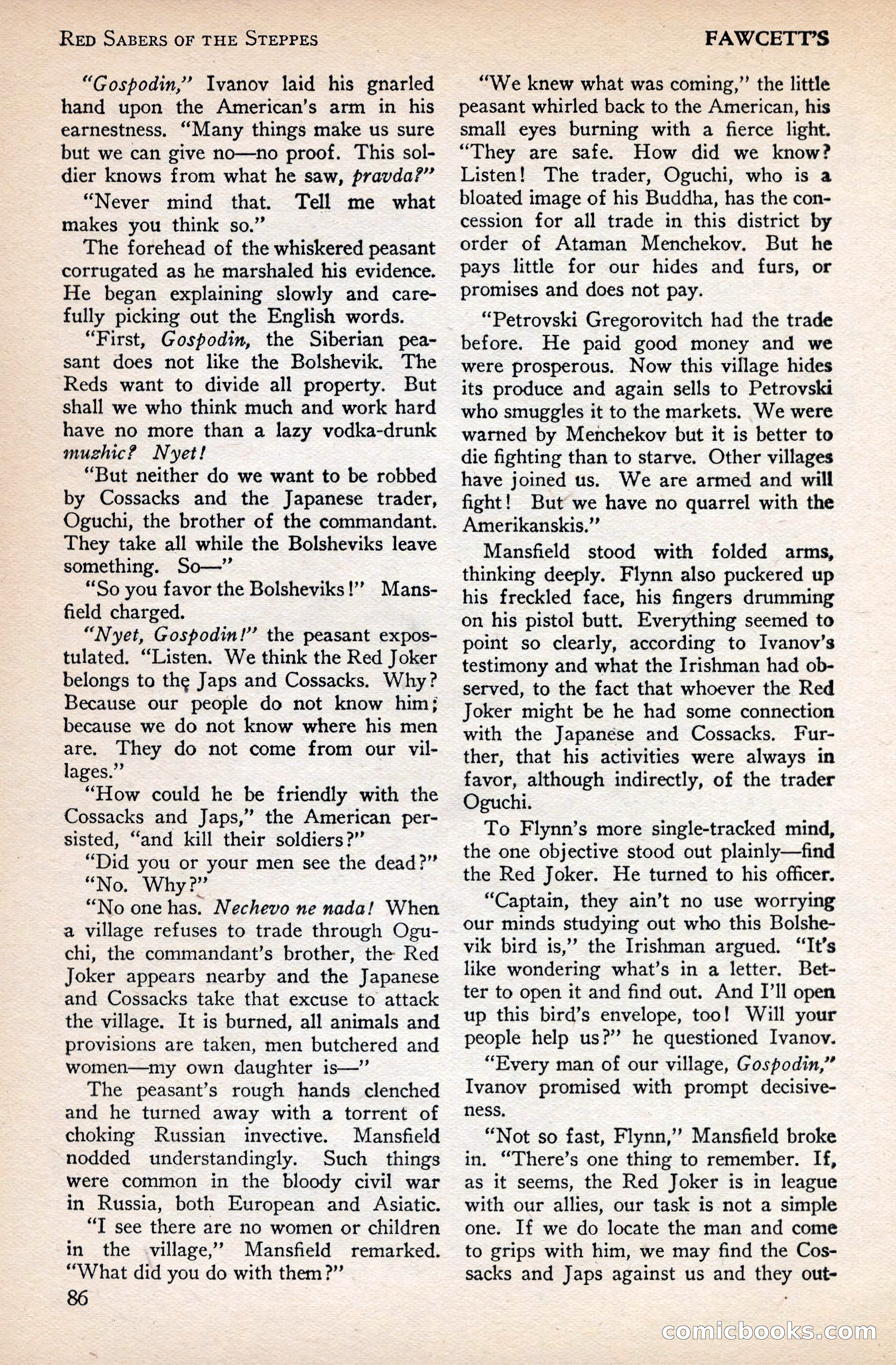 Battle Stories, December 1930 — page 86 of 188
