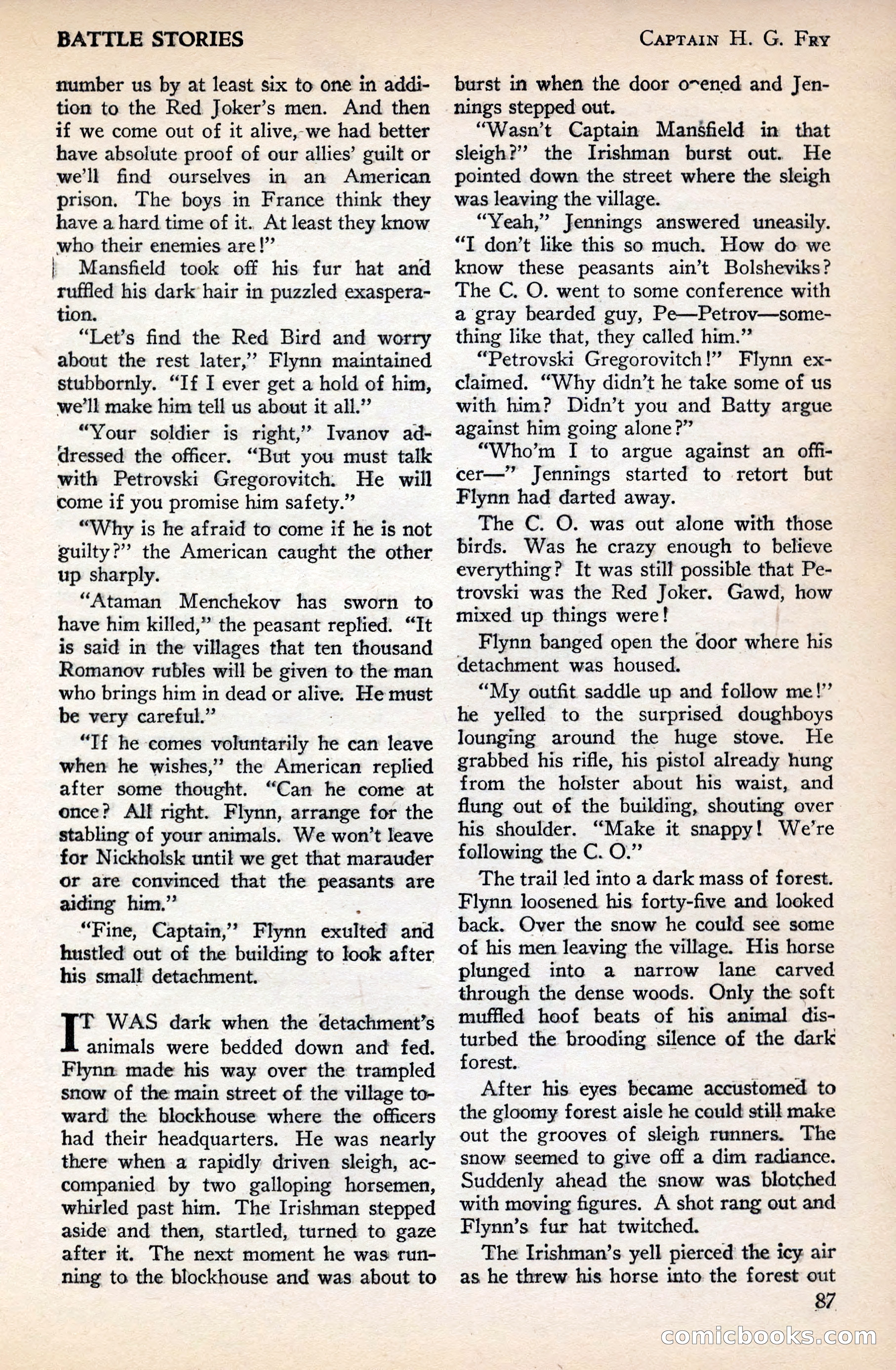 Battle Stories, December 1930 — page 87 of 188