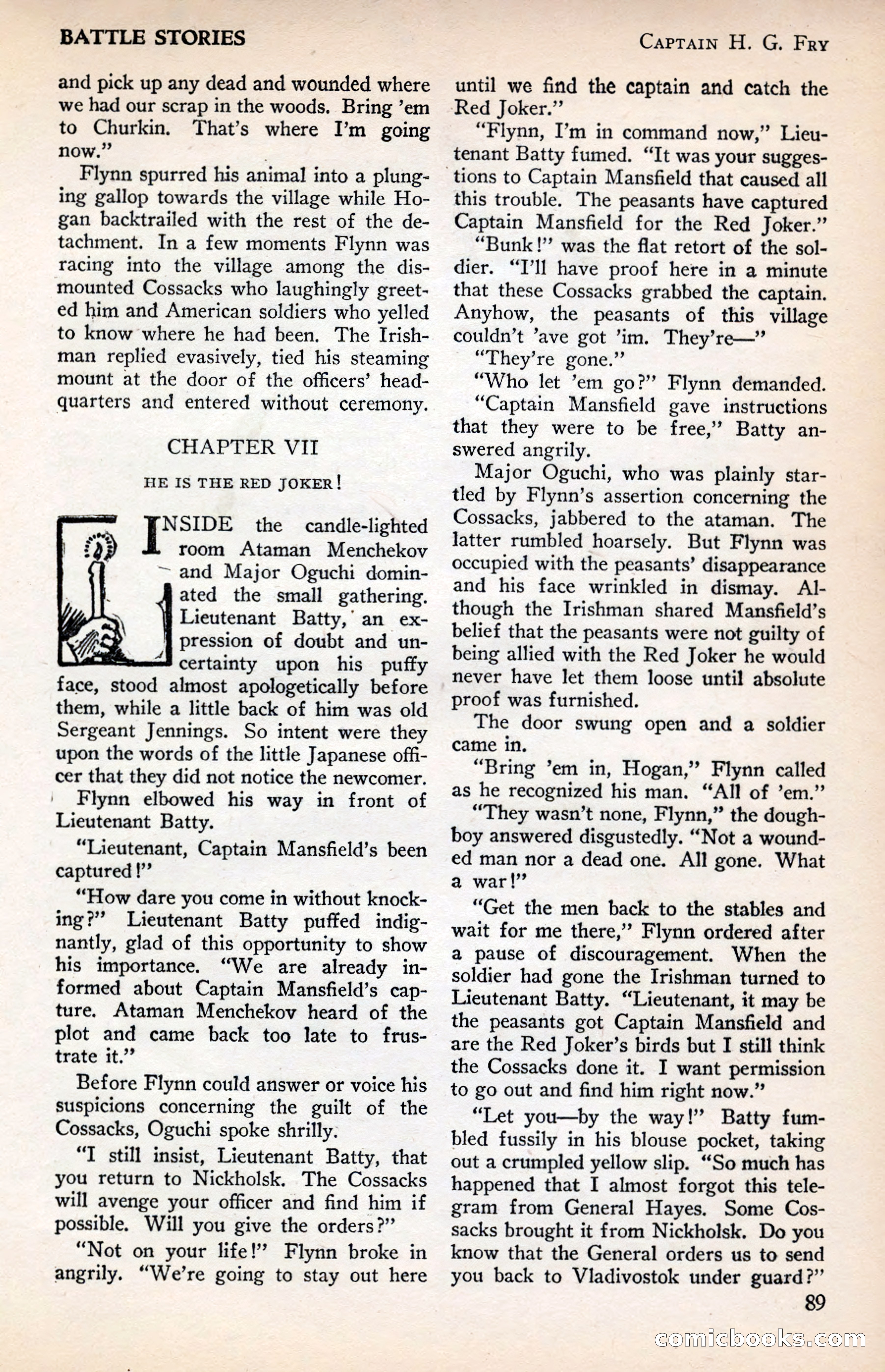 Battle Stories, December 1930 — page 89 of 188