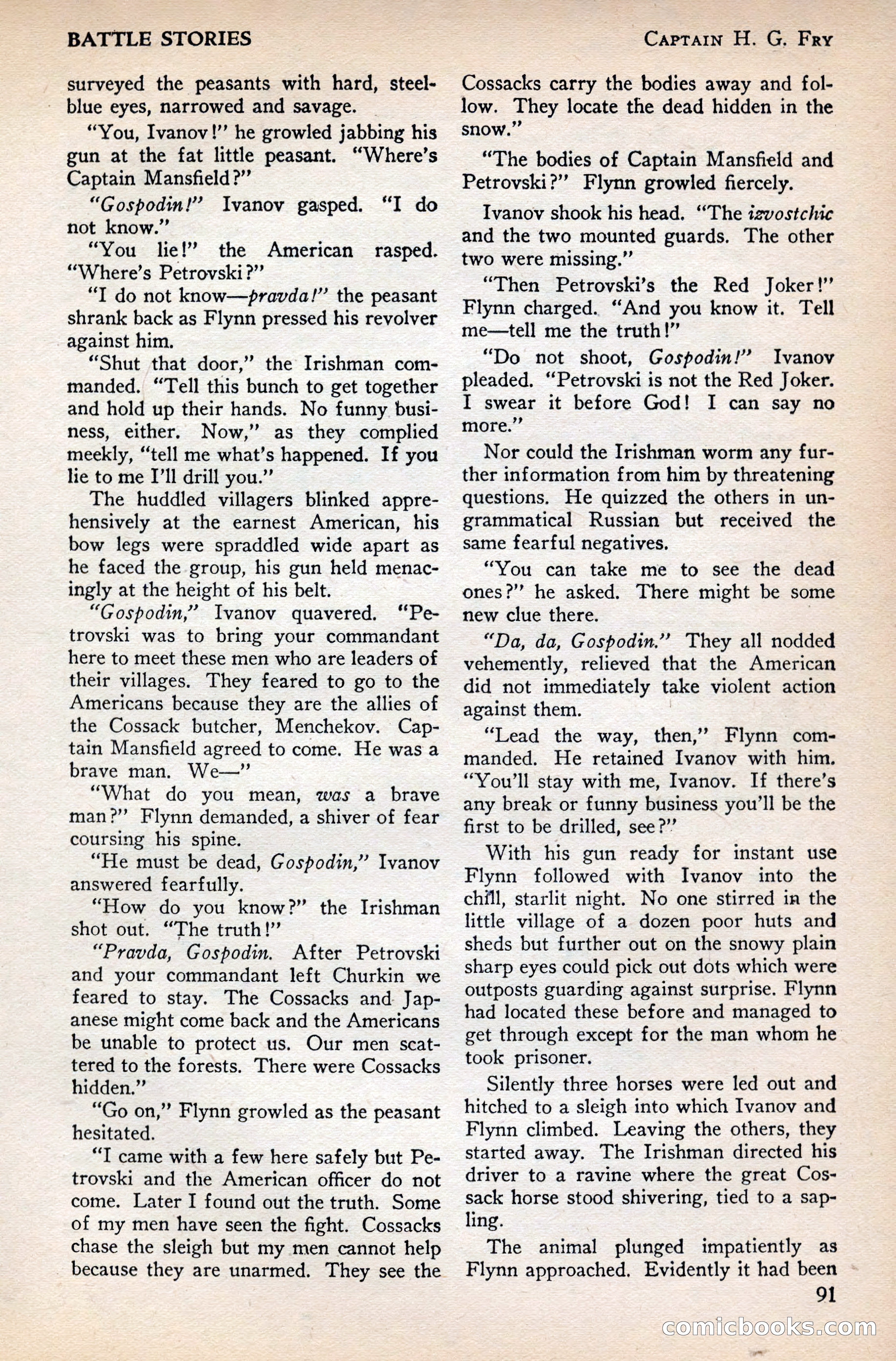 Battle Stories, December 1930 — page 91 of 188