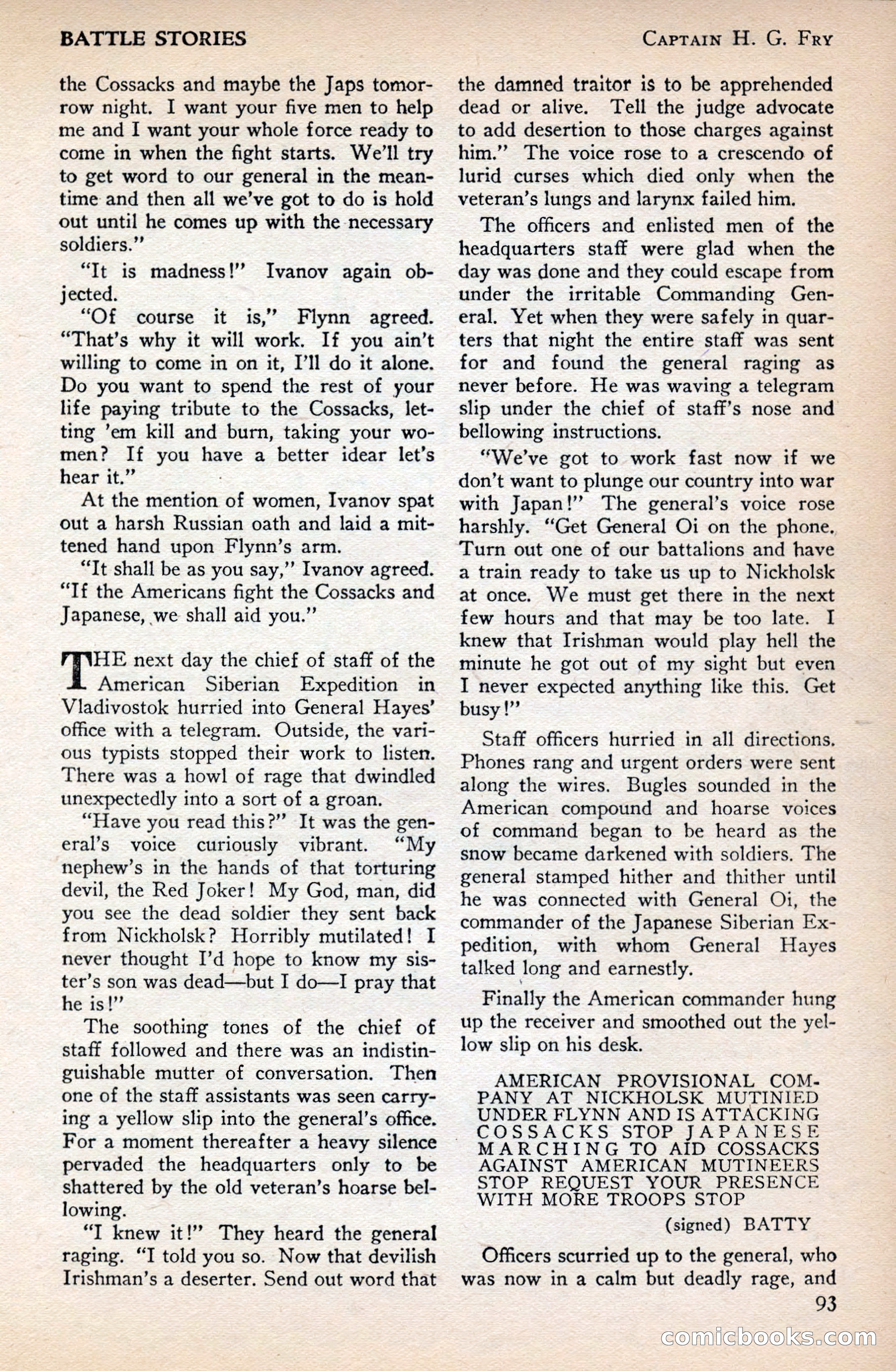 Battle Stories, December 1930 — page 93 of 188