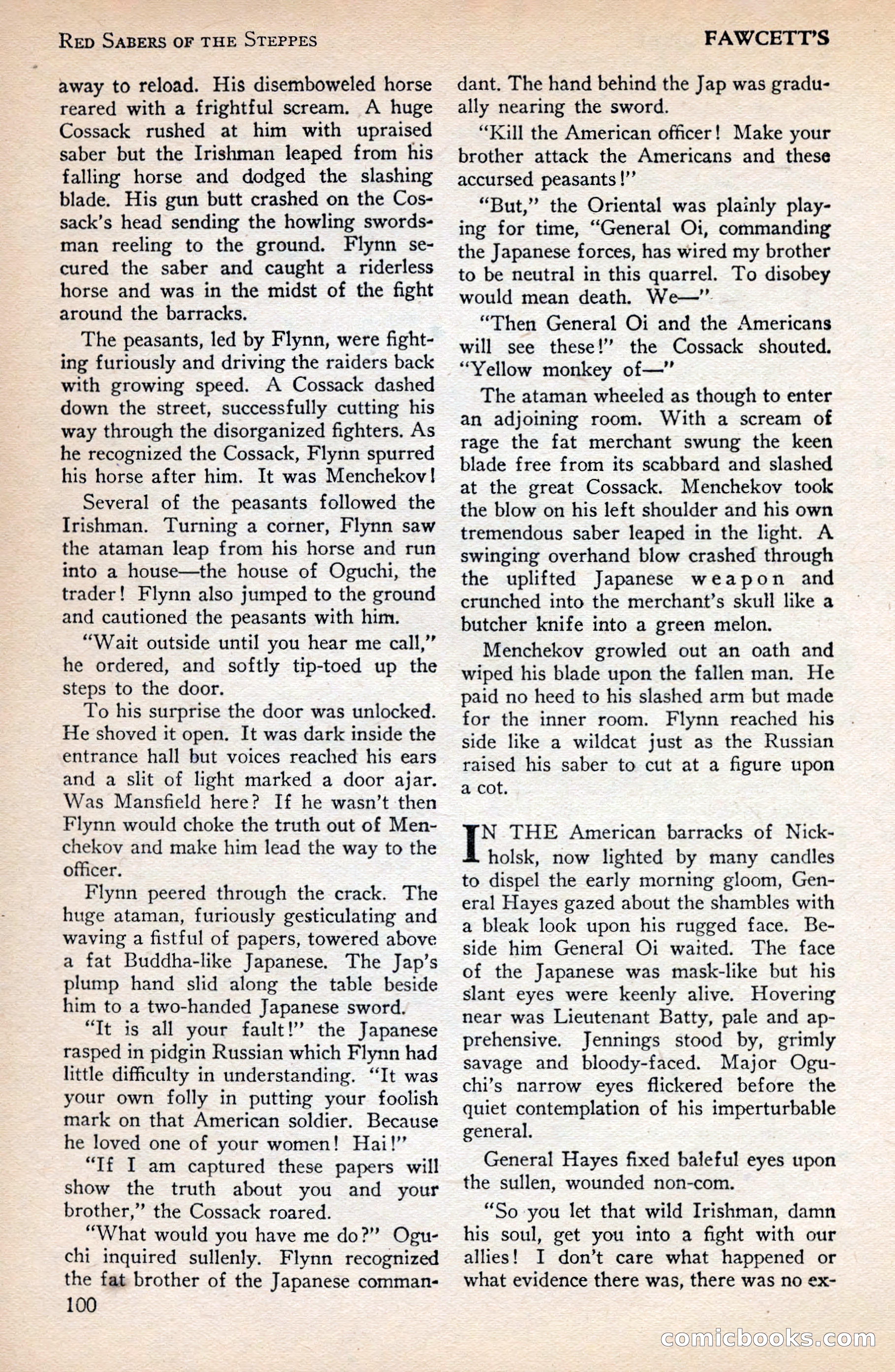 Battle Stories, December 1930 — page 100 of 188