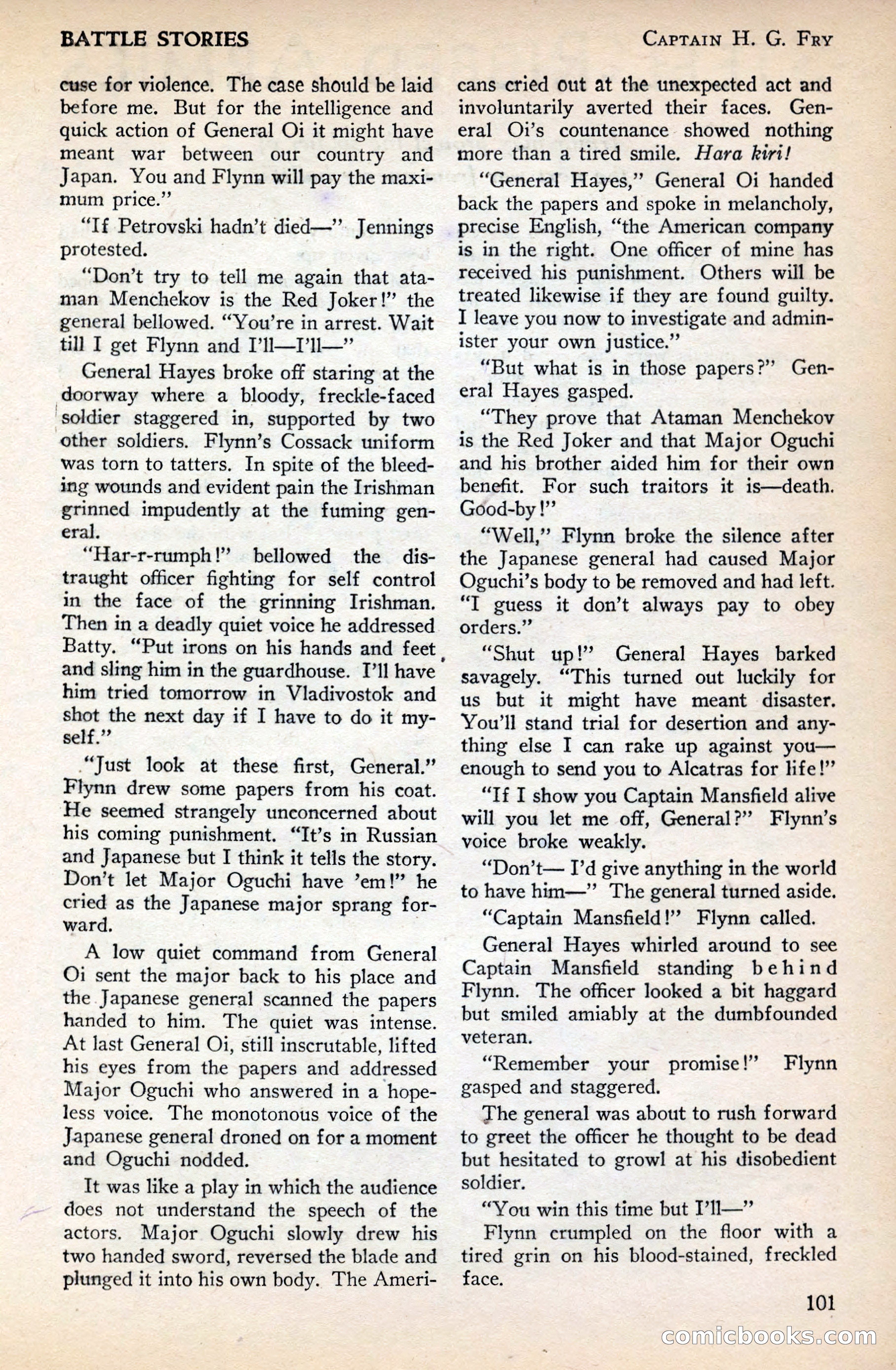 Battle Stories, December 1930 — page 101 of 188