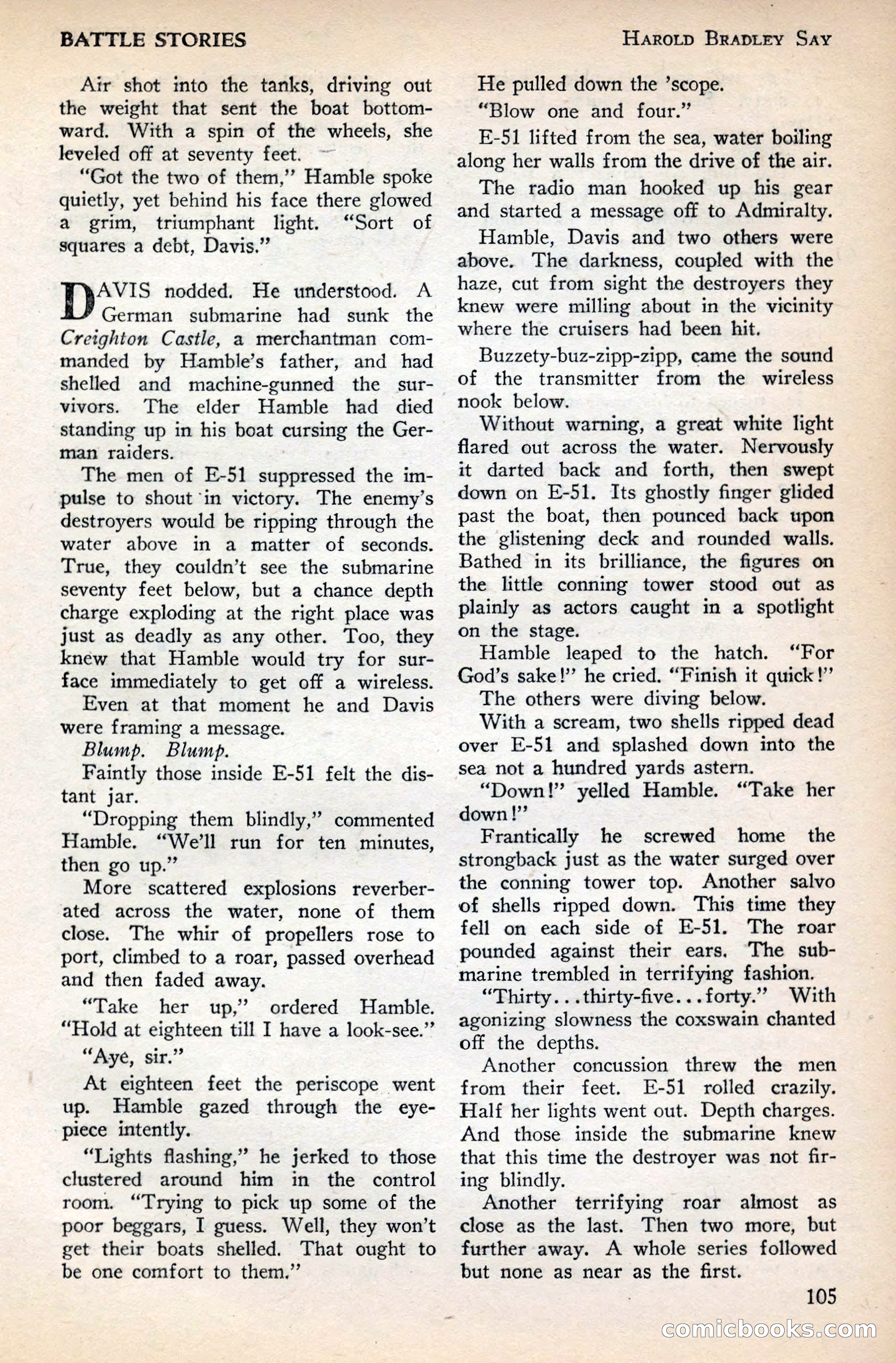 Battle Stories, December 1930 — page 105 of 188