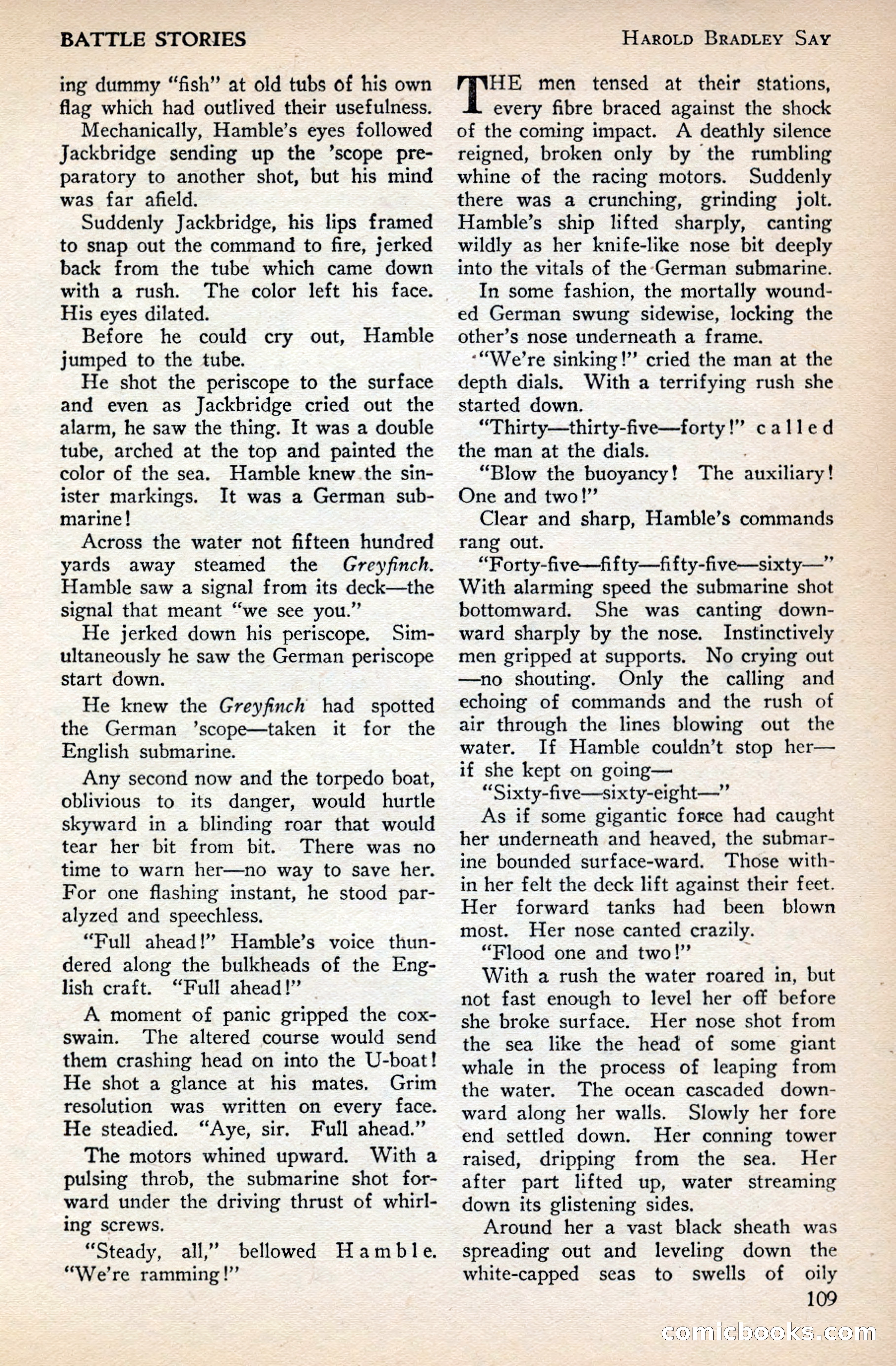 Battle Stories, December 1930 — page 109 of 188