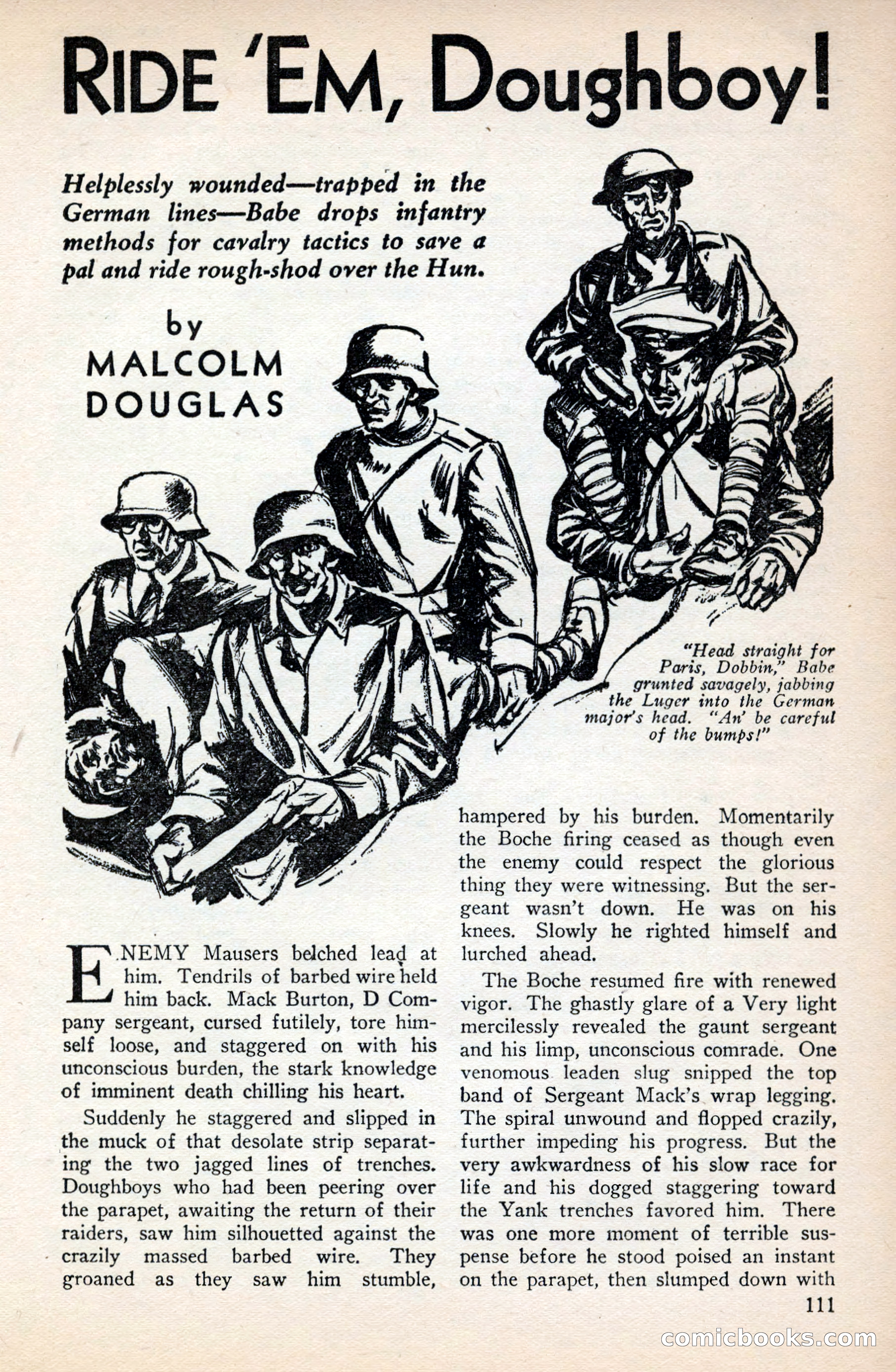 Battle Stories, December 1930 — page 111 of 188