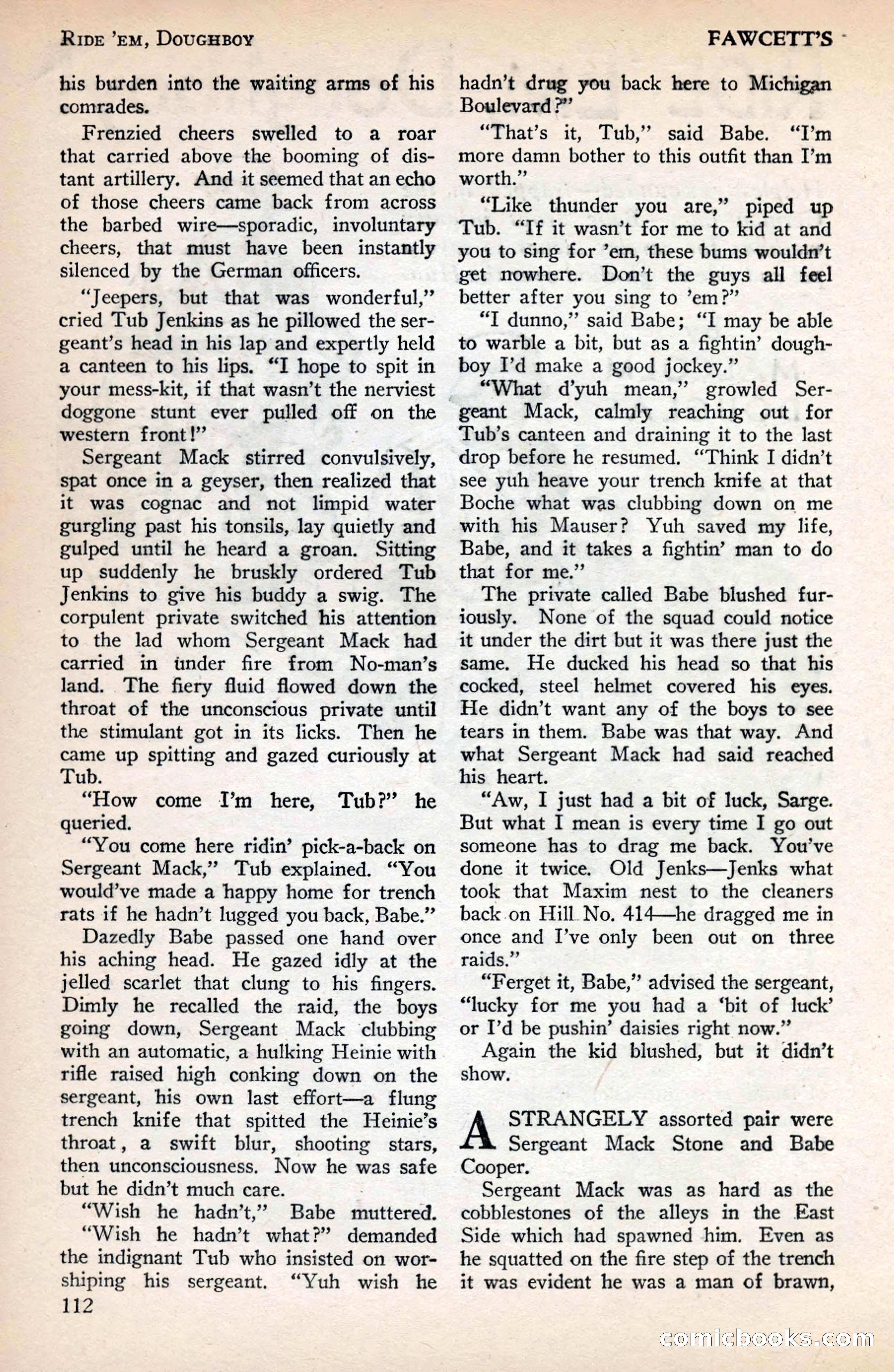 Battle Stories, December 1930 — page 112 of 188