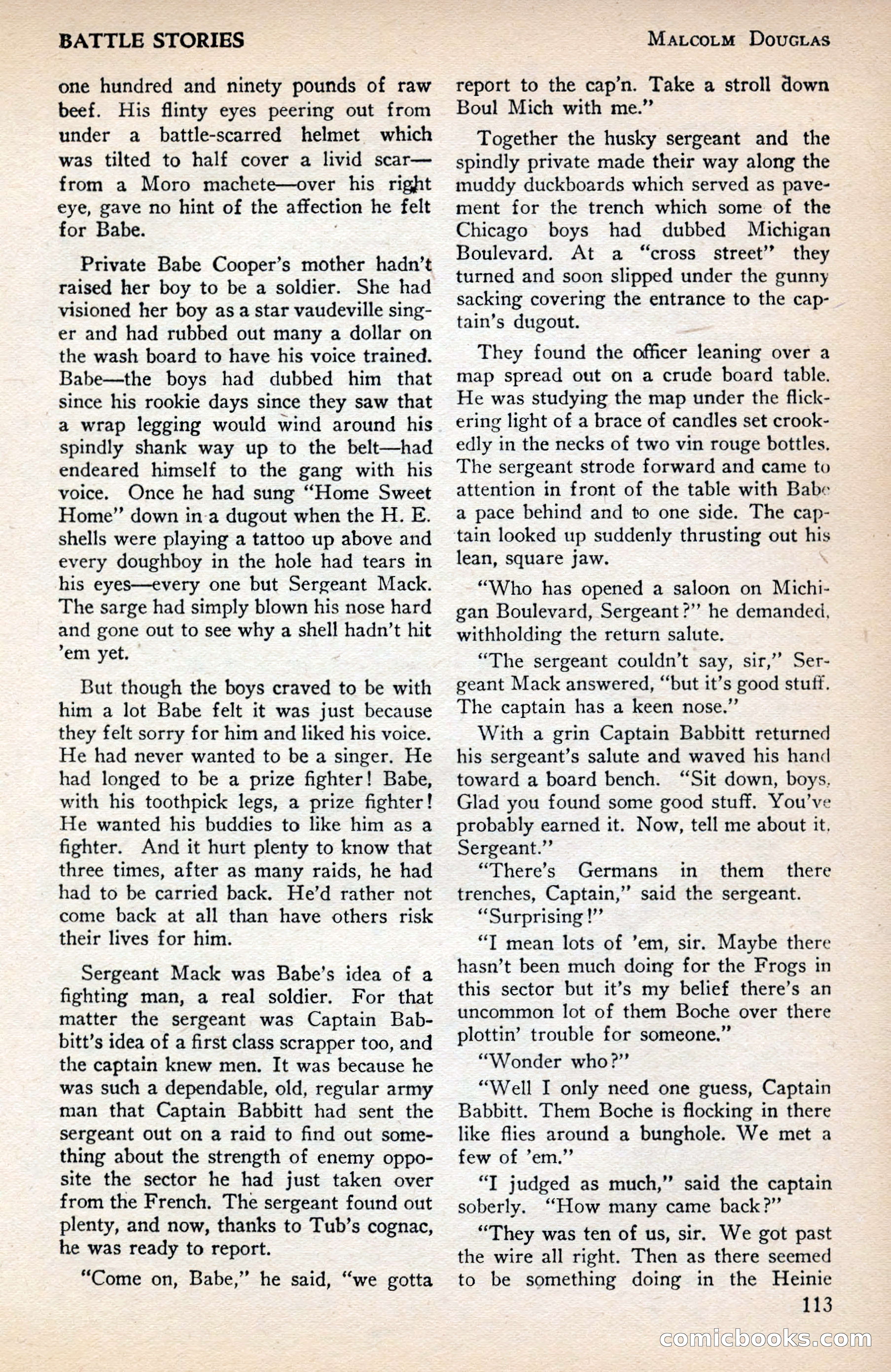 Battle Stories, December 1930 — page 113 of 188