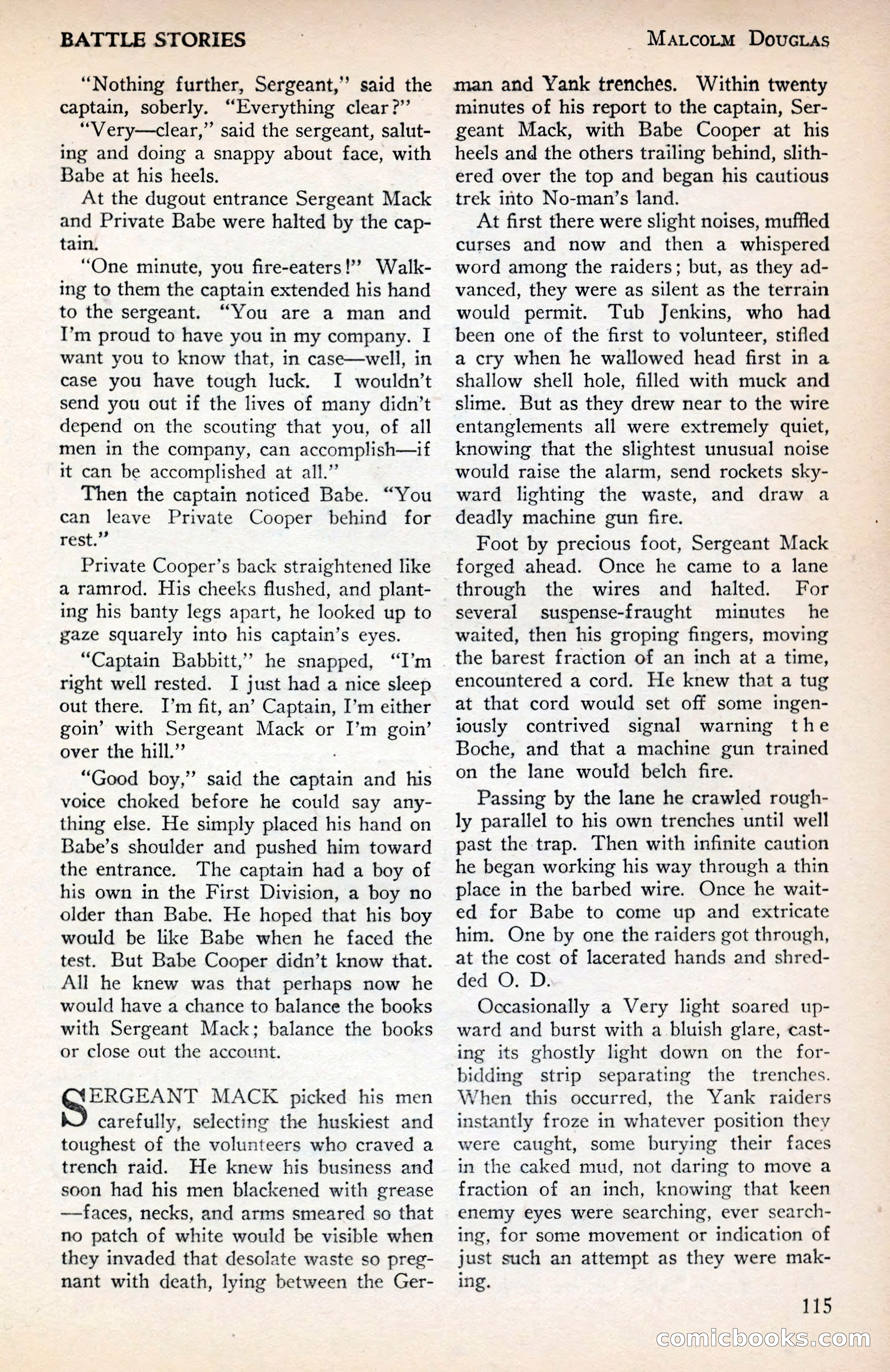 Battle Stories, December 1930 — page 115 of 188