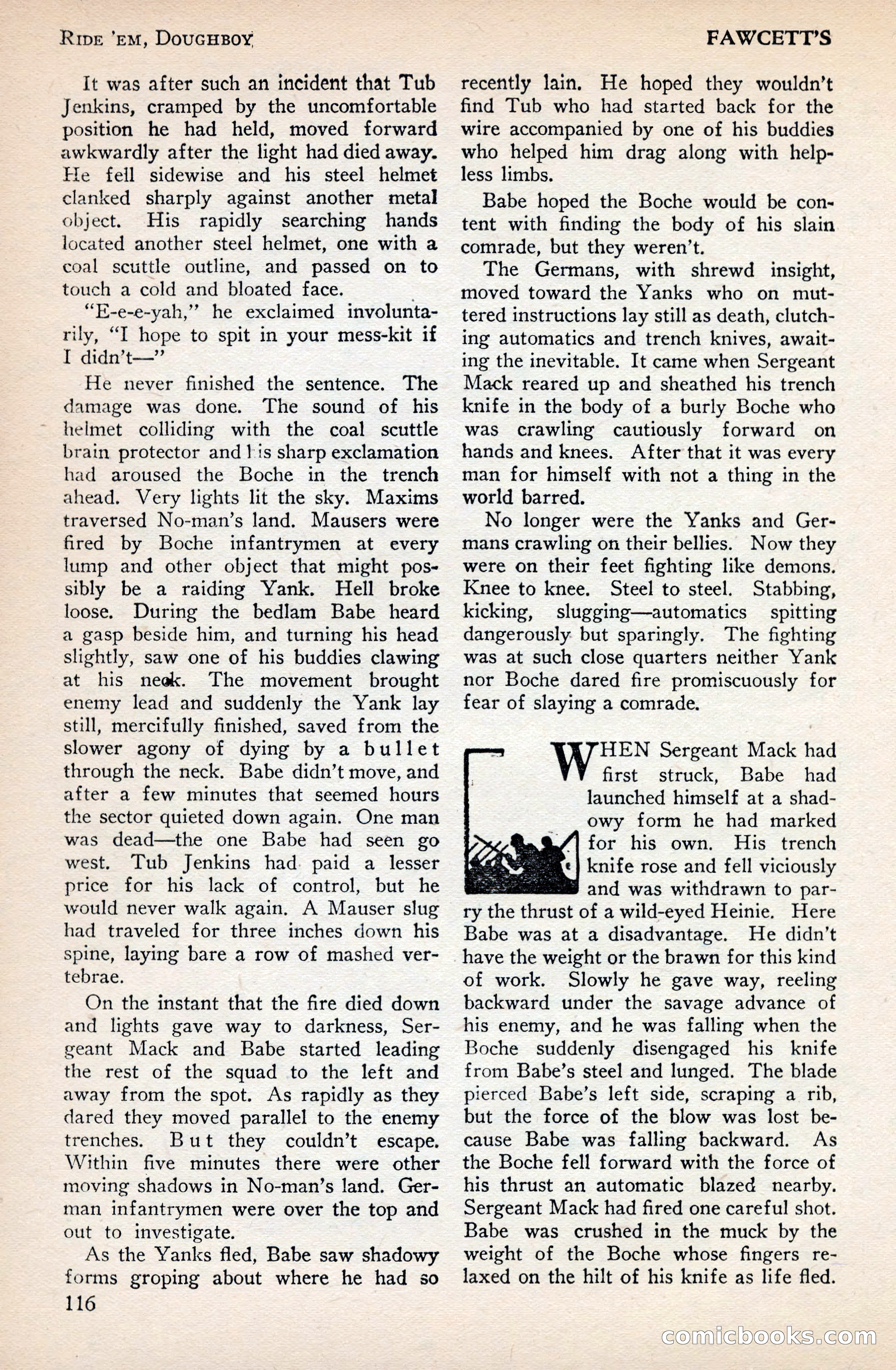 Battle Stories, December 1930 — page 116 of 188