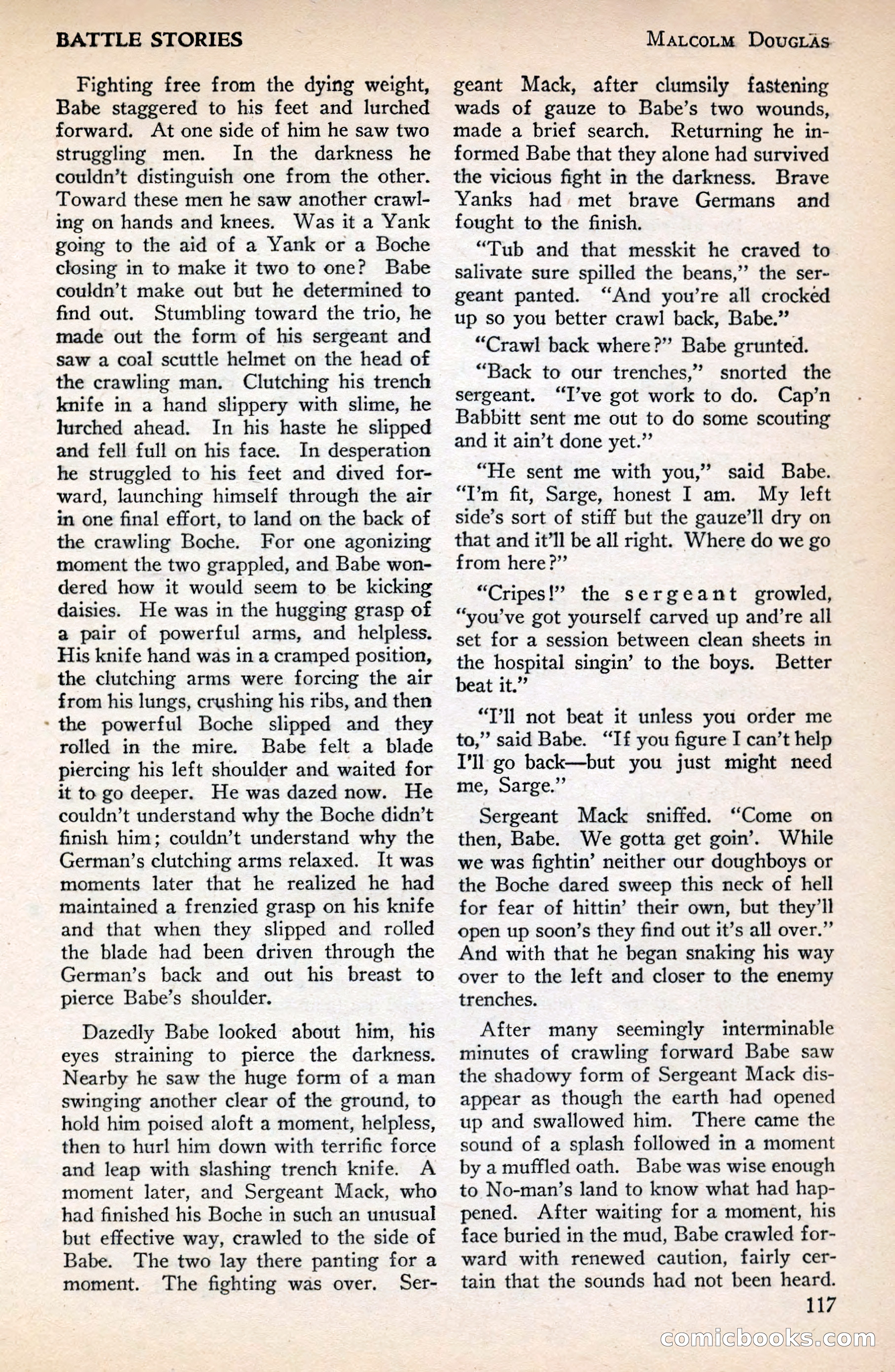 Battle Stories, December 1930 — page 117 of 188