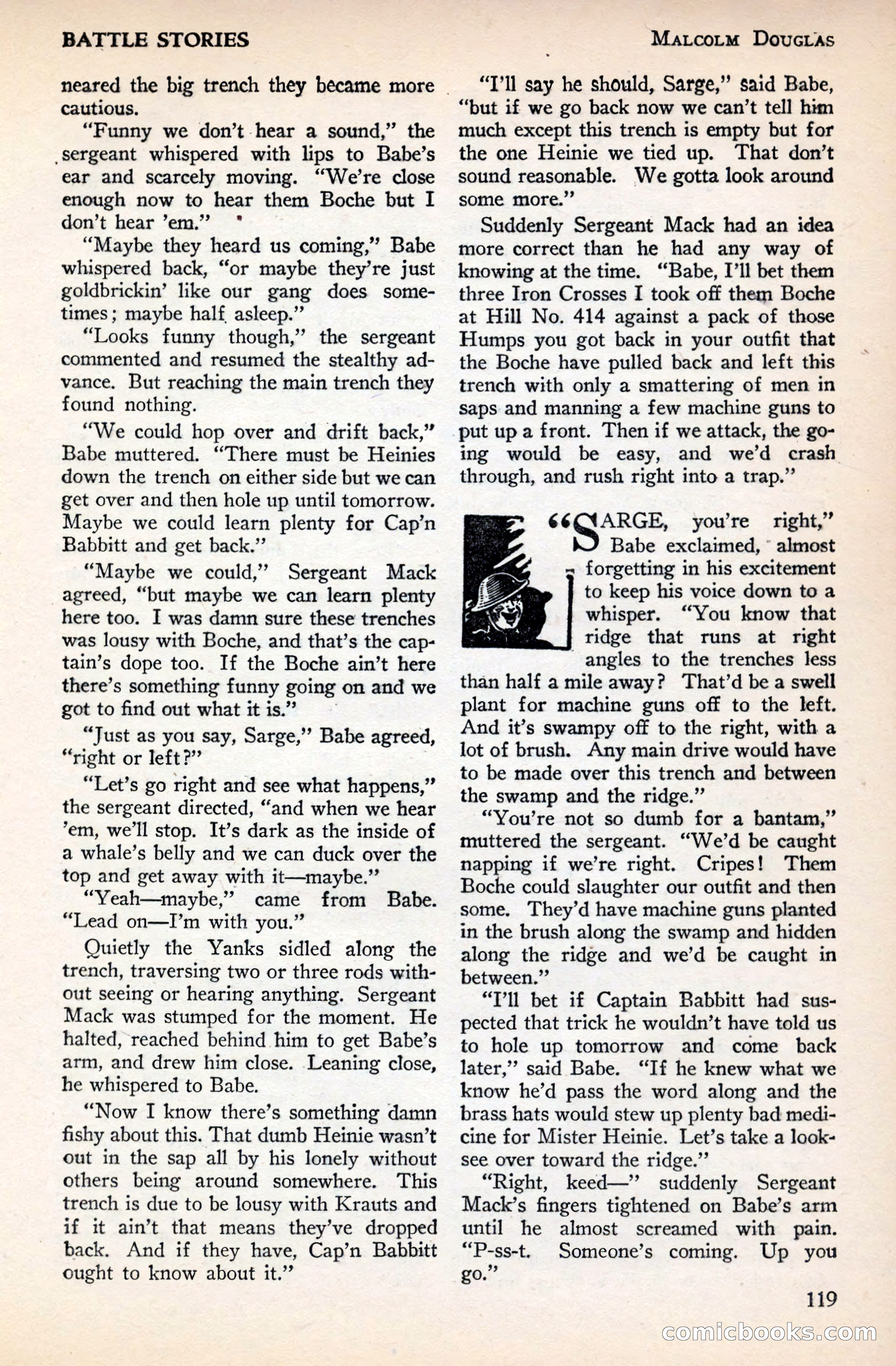 Battle Stories, December 1930 — page 119 of 188