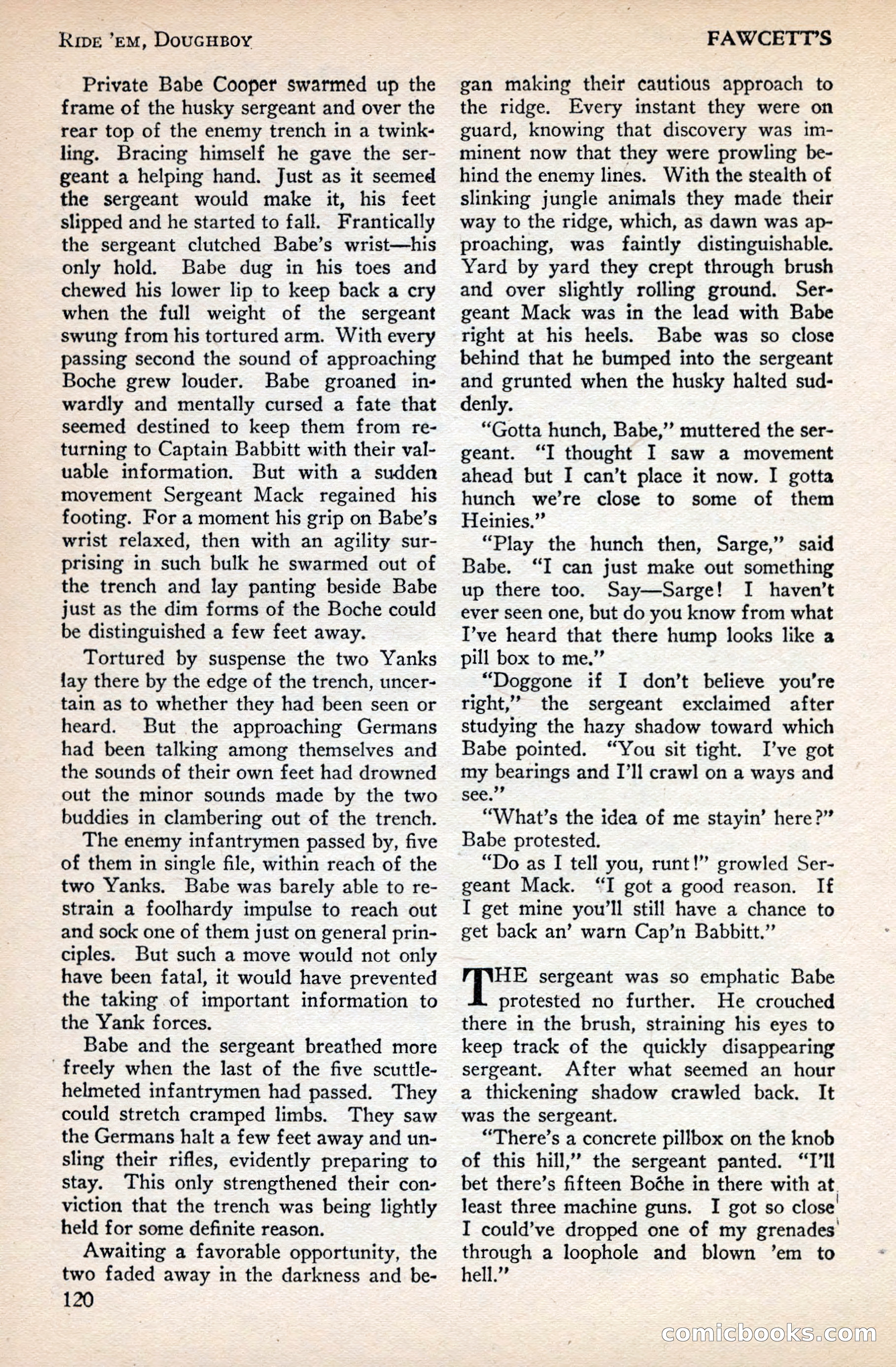 Battle Stories, December 1930 — page 120 of 188