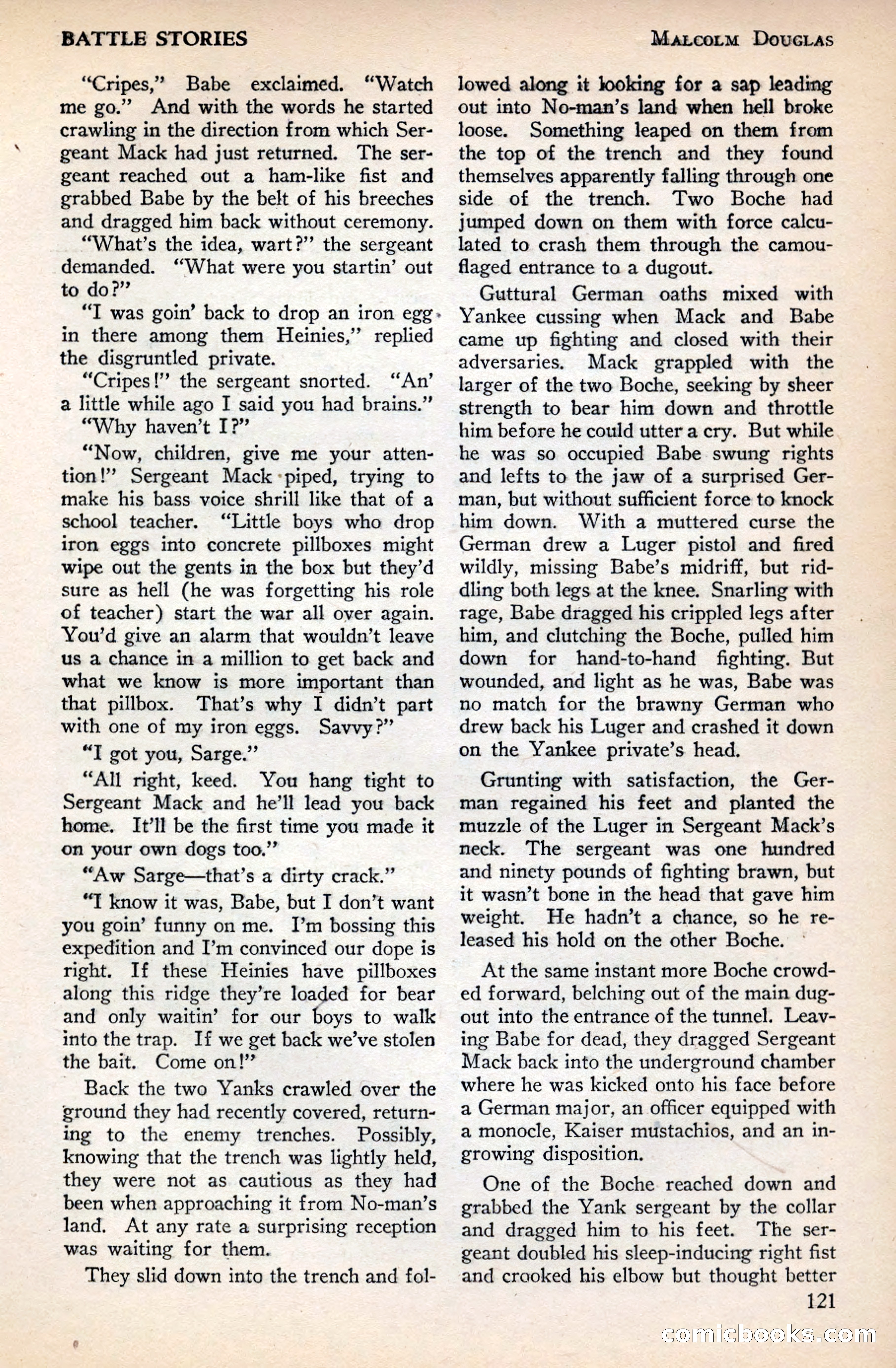 Battle Stories, December 1930 — page 121 of 188