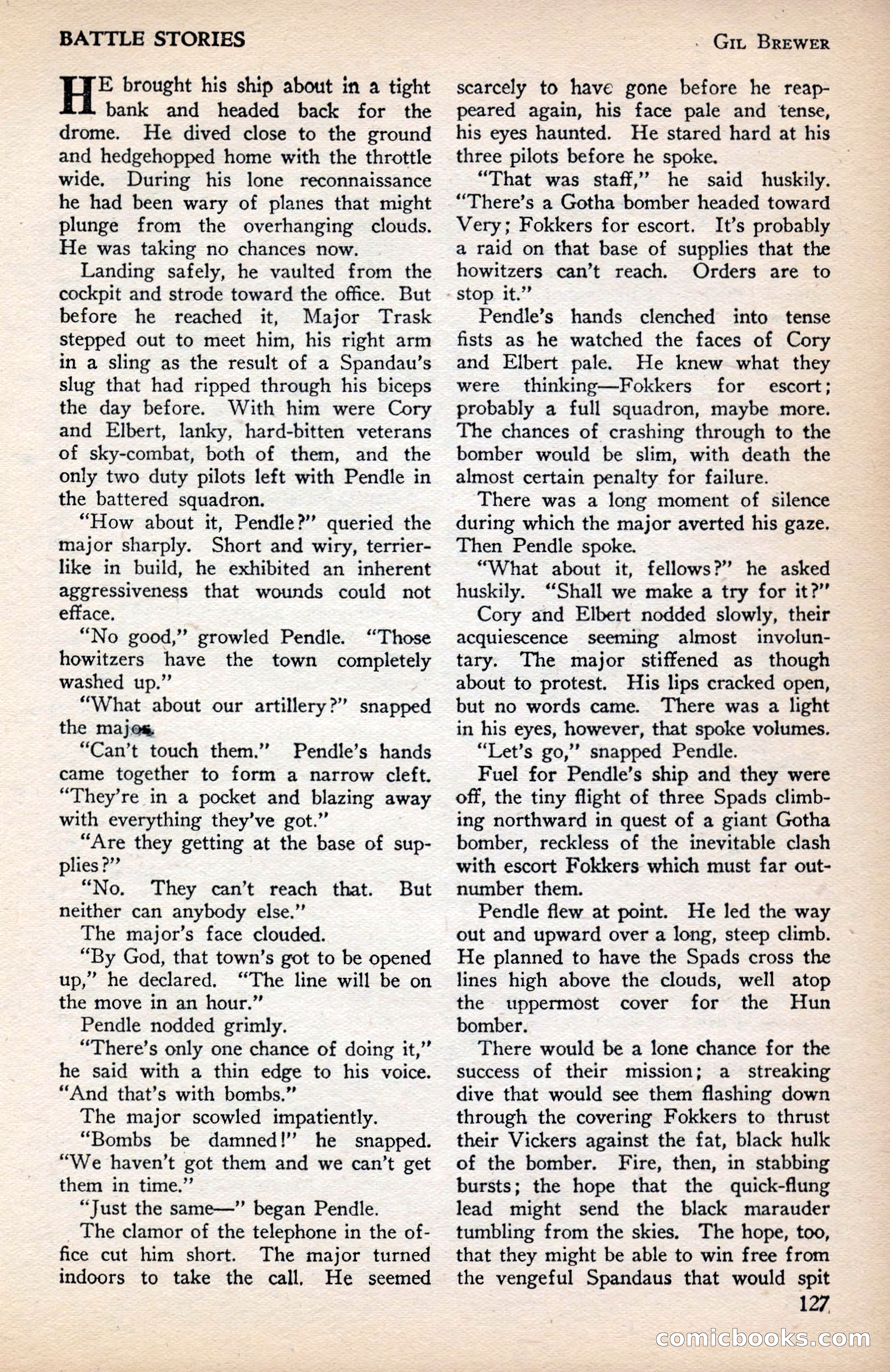 Battle Stories, December 1930 — page 127 of 188