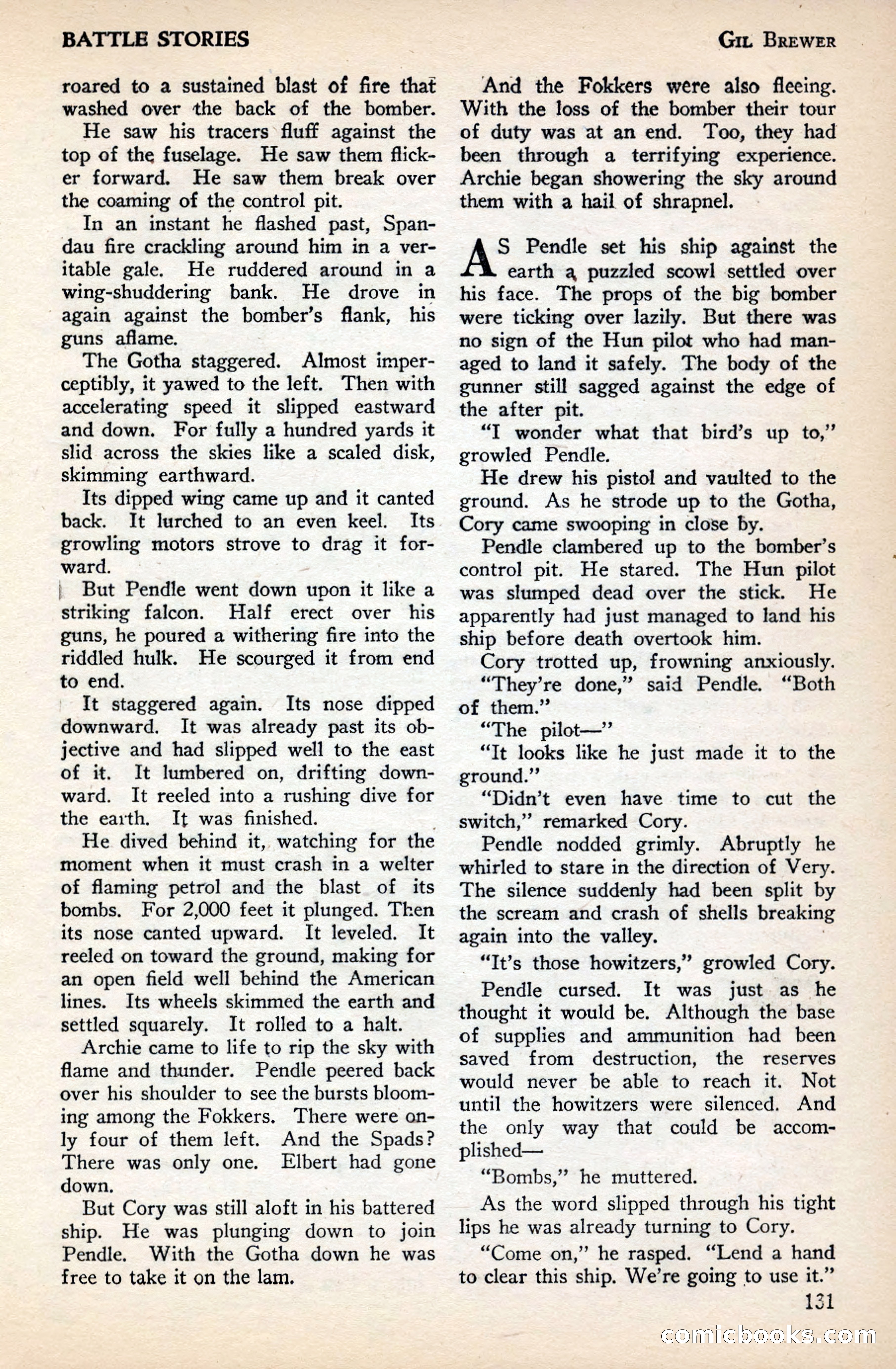 Battle Stories, December 1930 — page 131 of 188