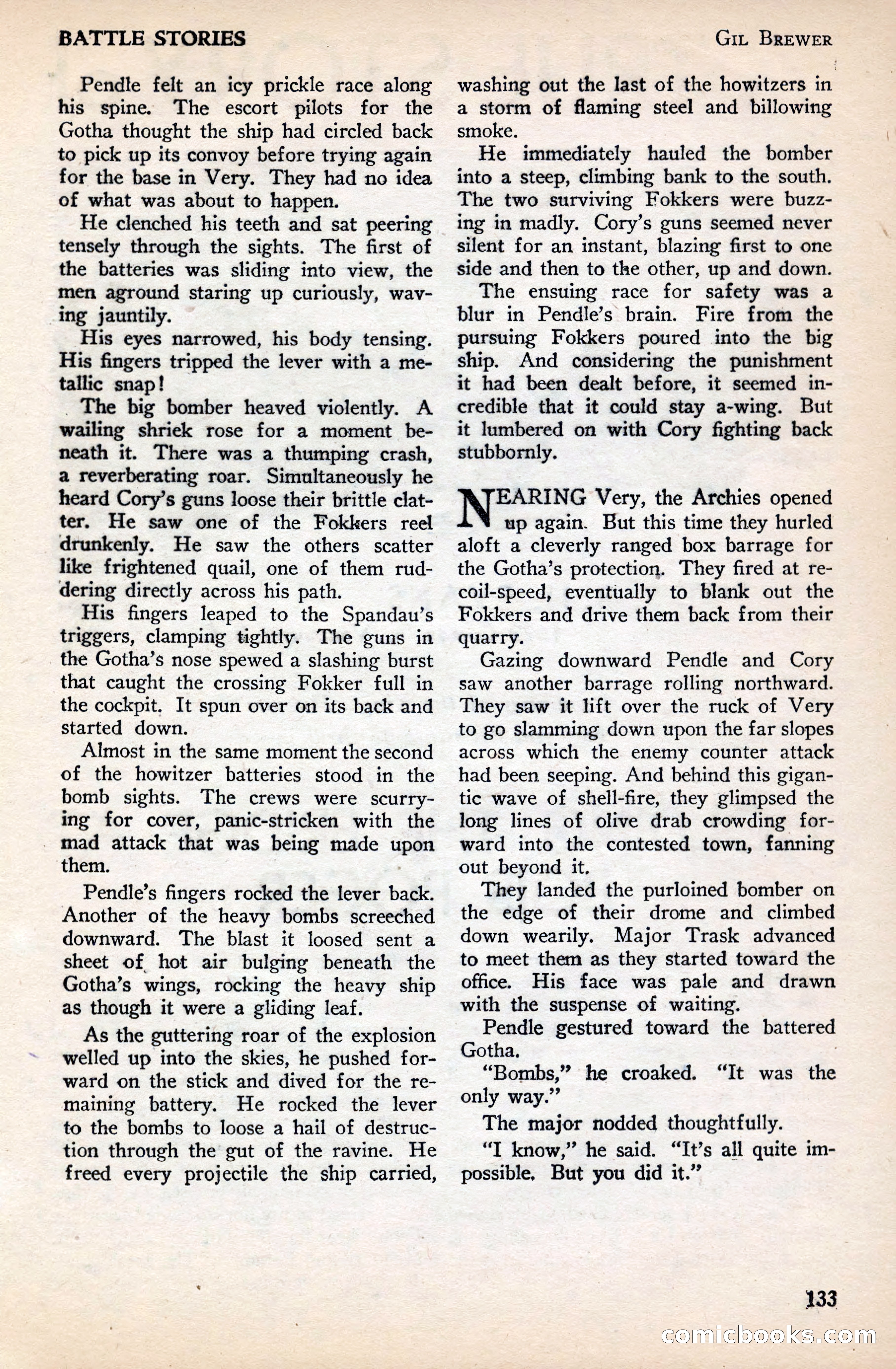 Battle Stories, December 1930 — page 133 of 188