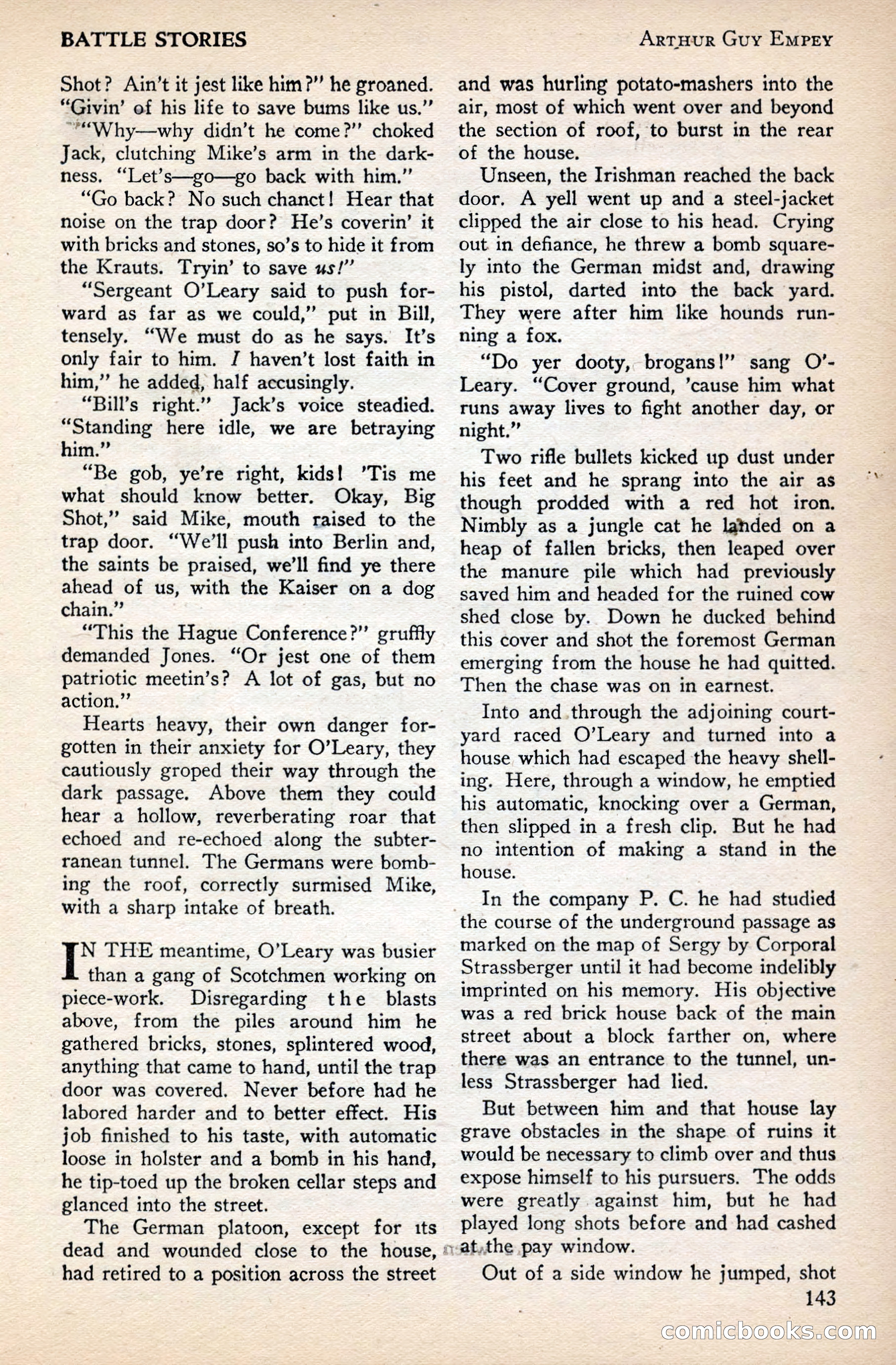 Battle Stories, December 1930 — page 143 of 188
