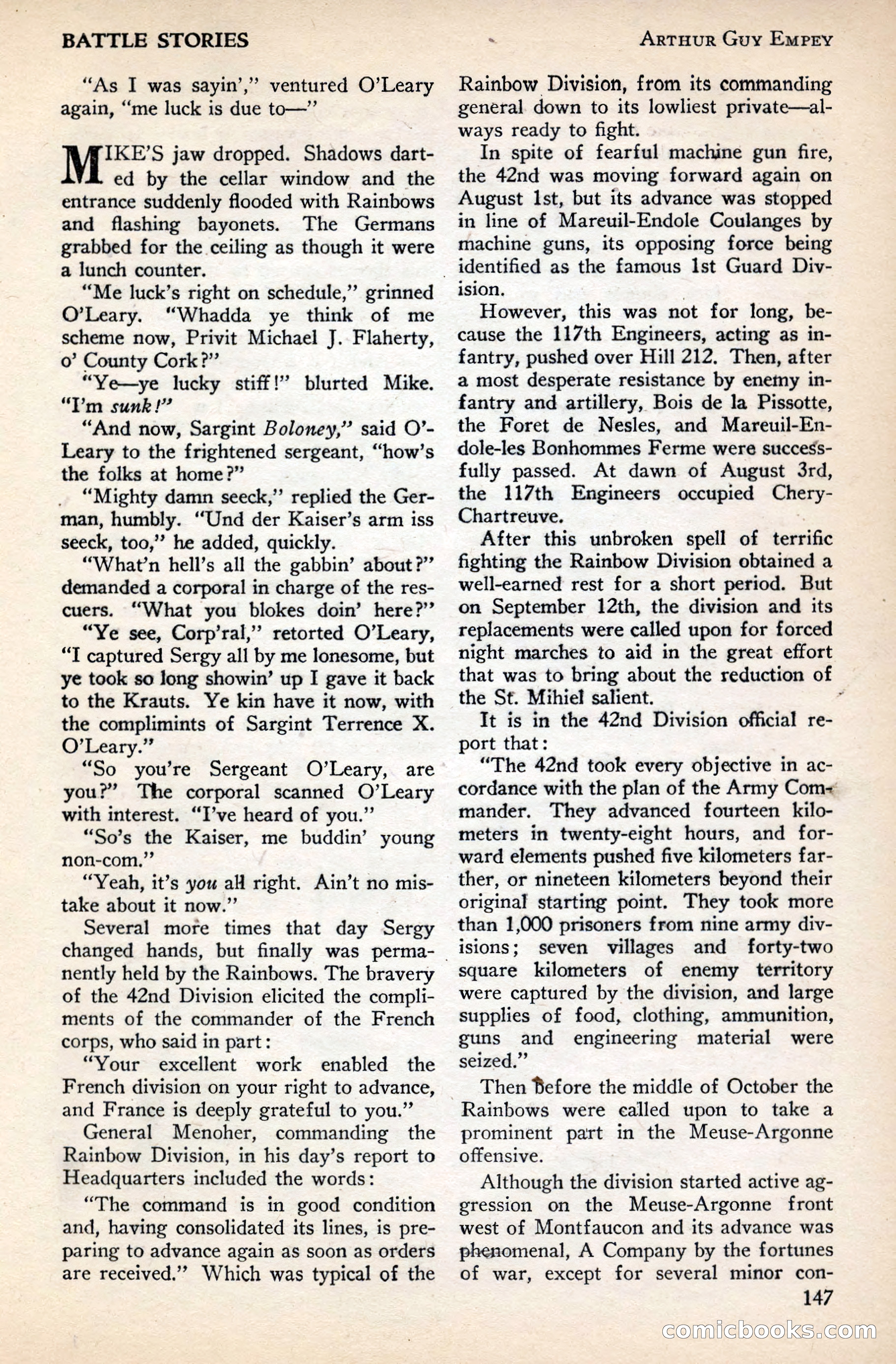 Battle Stories, December 1930 — page 147 of 188