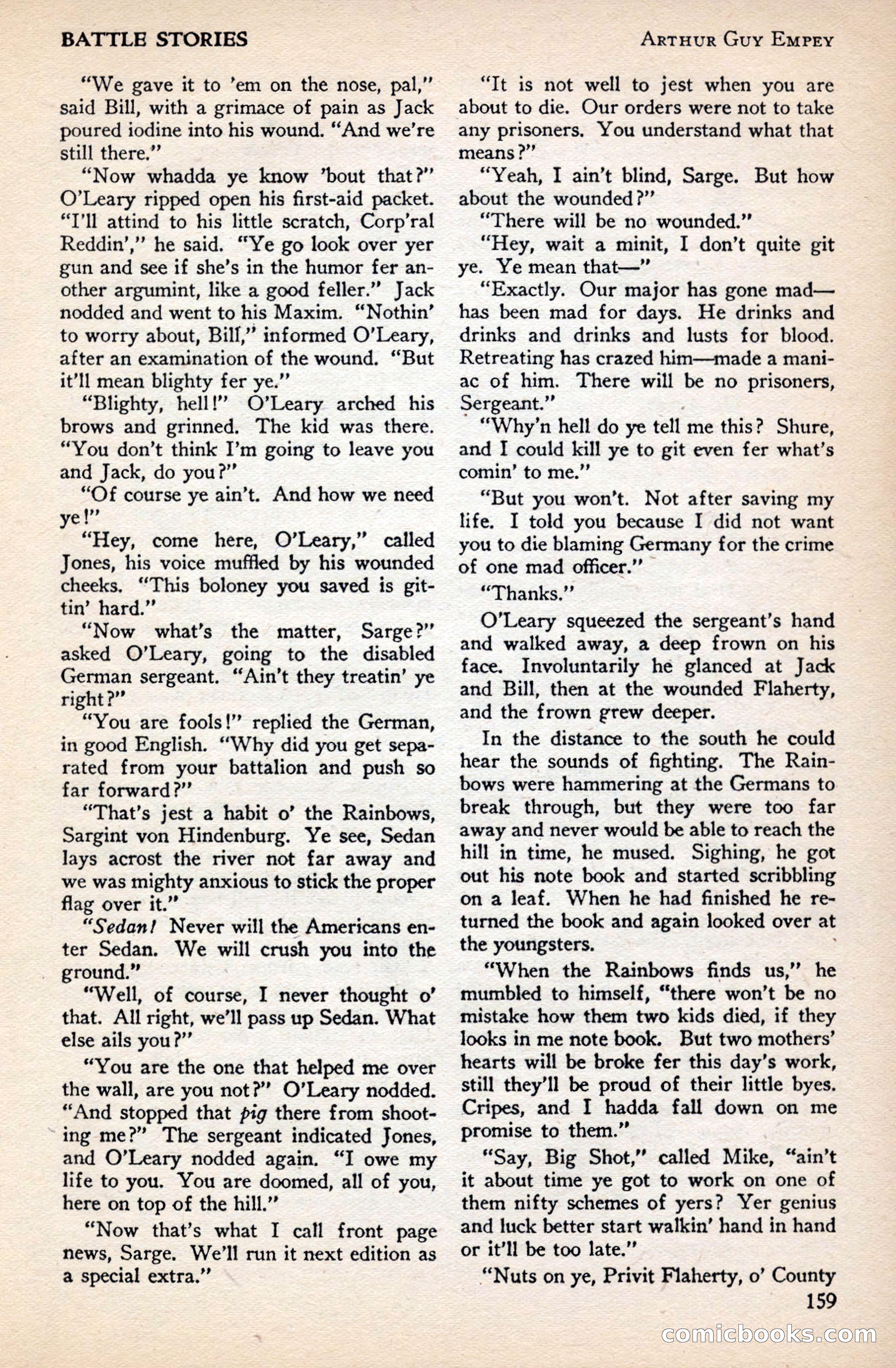 Battle Stories, December 1930 — page 159 of 188