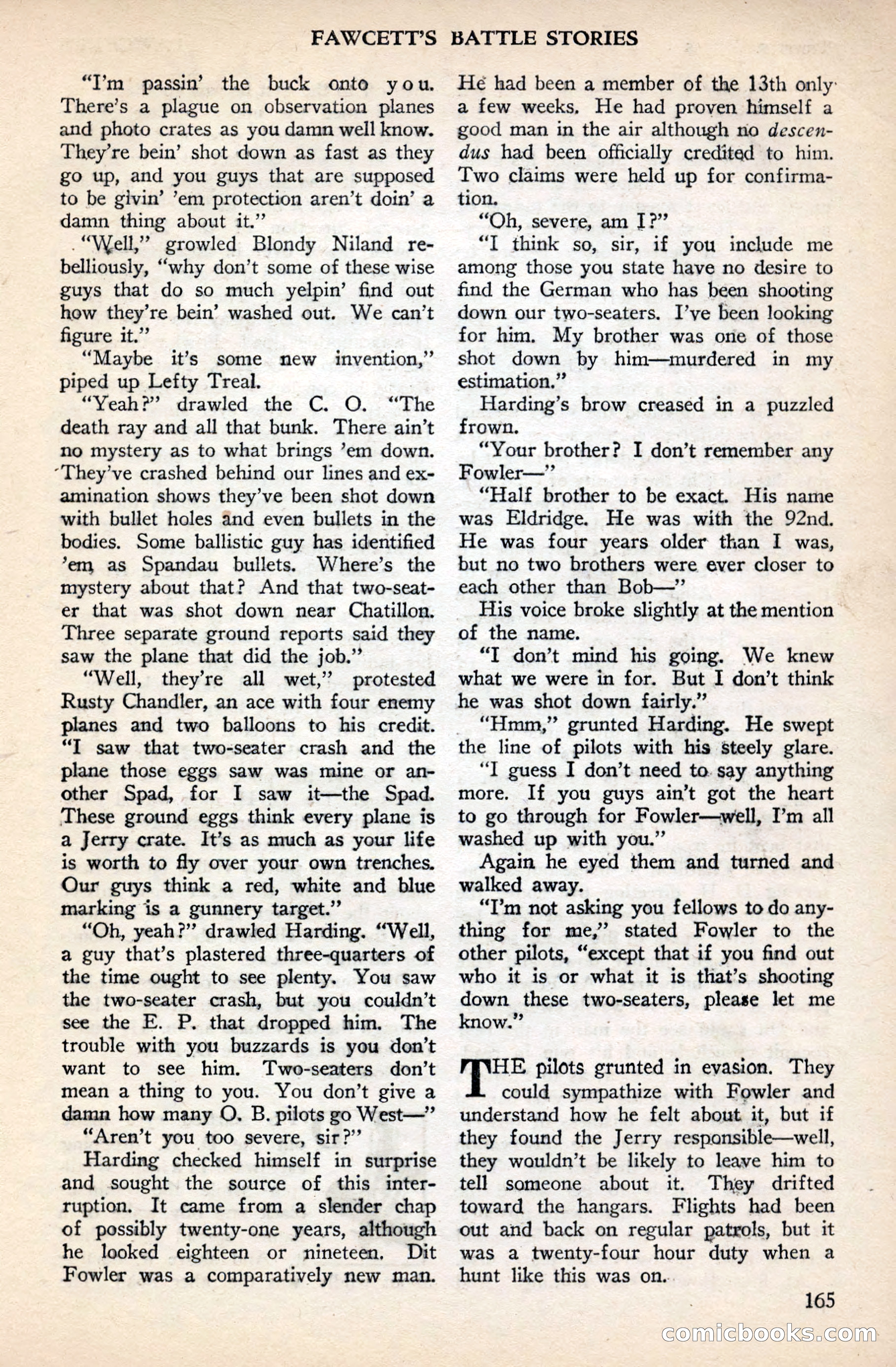 Battle Stories, December 1930 — page 165 of 188