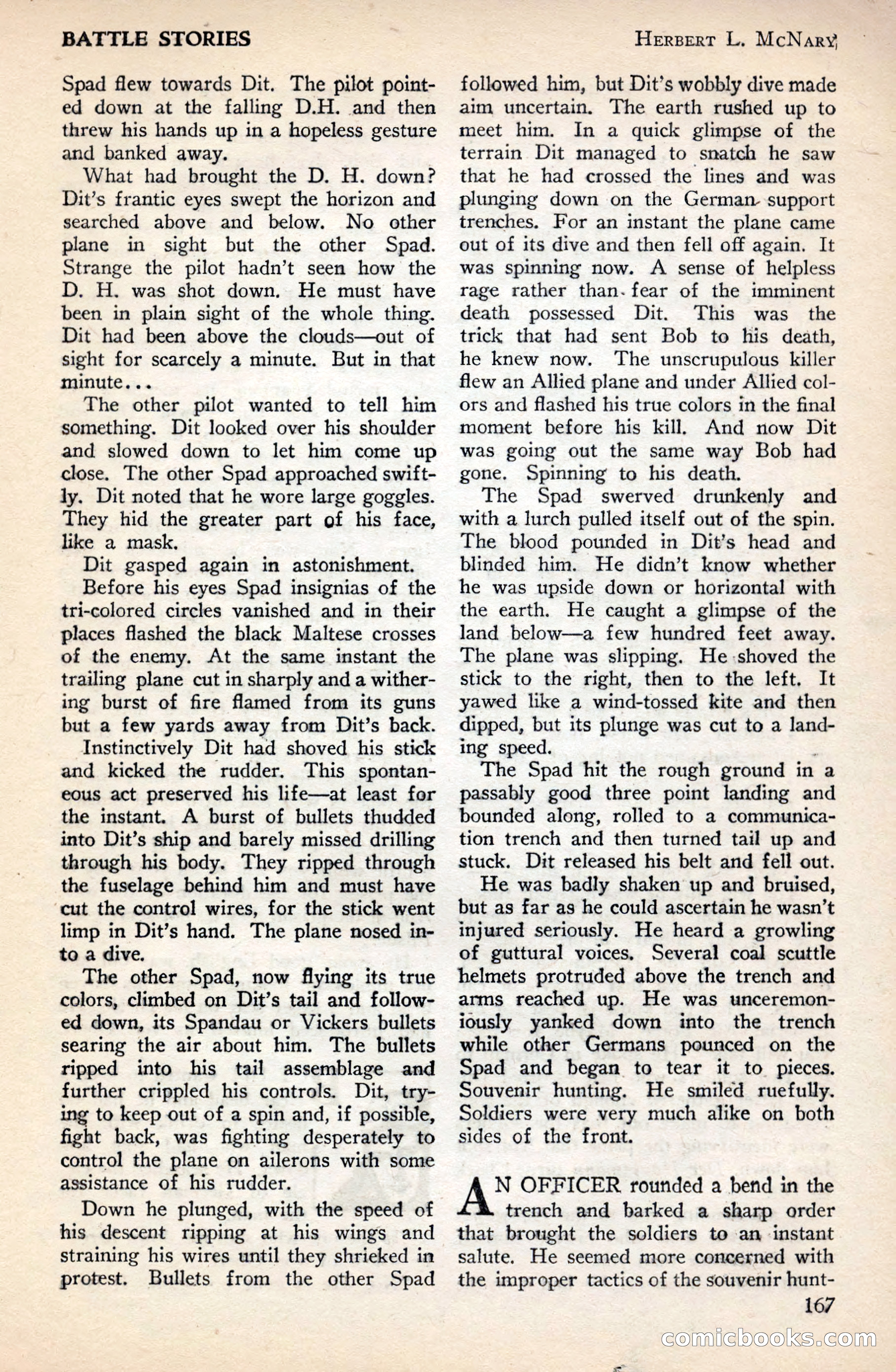 Battle Stories, December 1930 — page 167 of 188