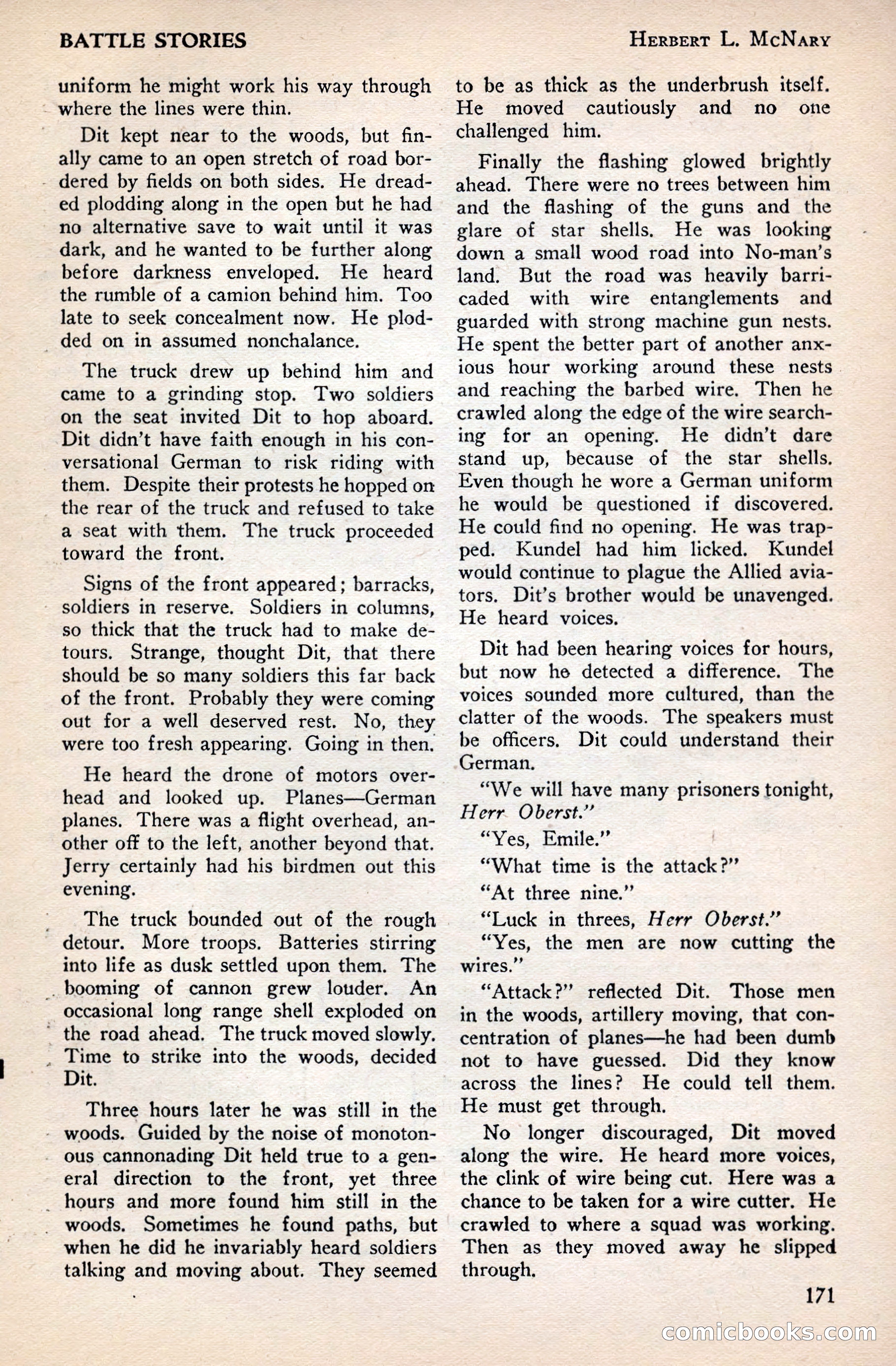 Battle Stories, December 1930 — page 171 of 188