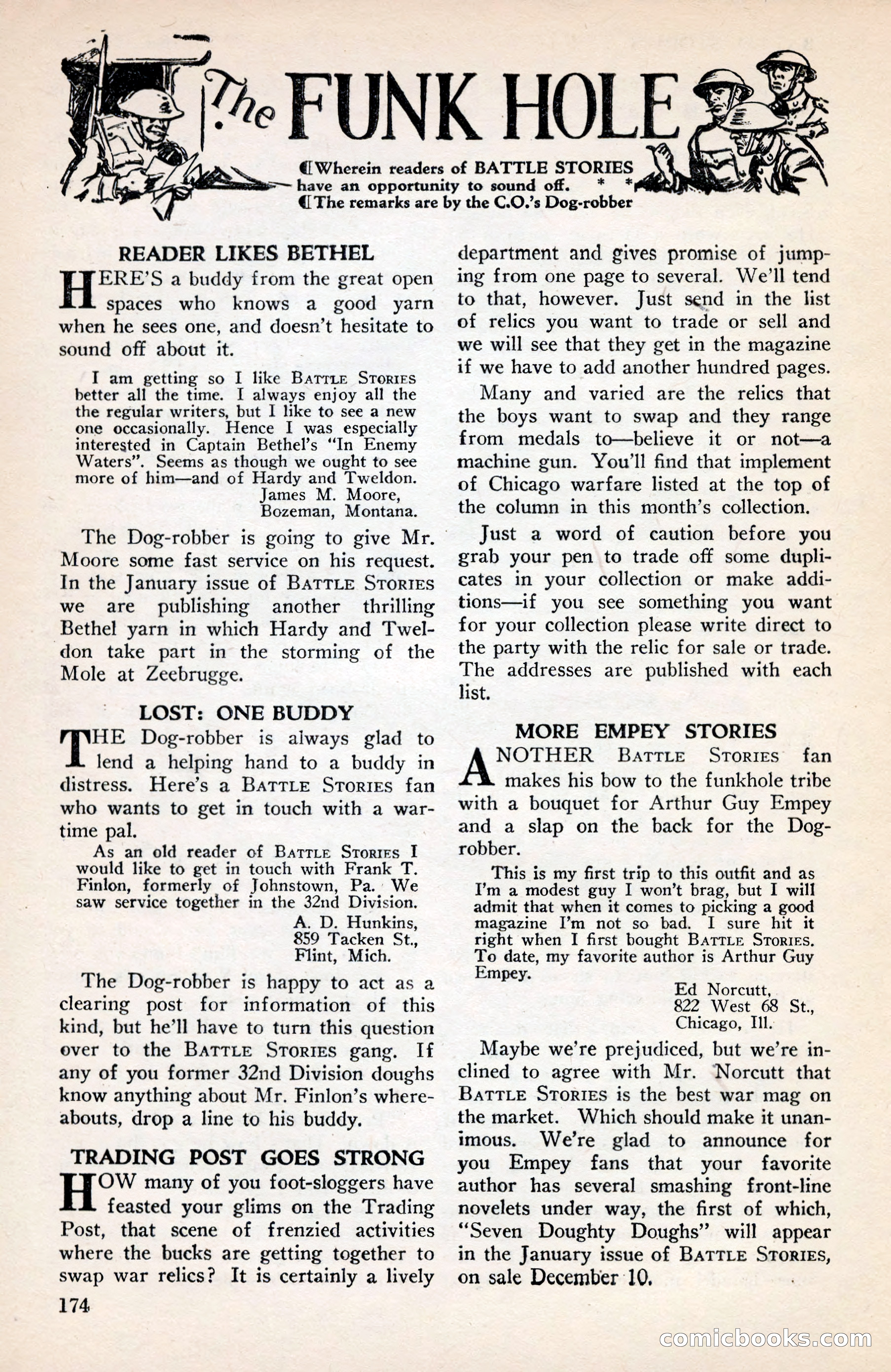 Battle Stories, December 1930 — page 174 of 188