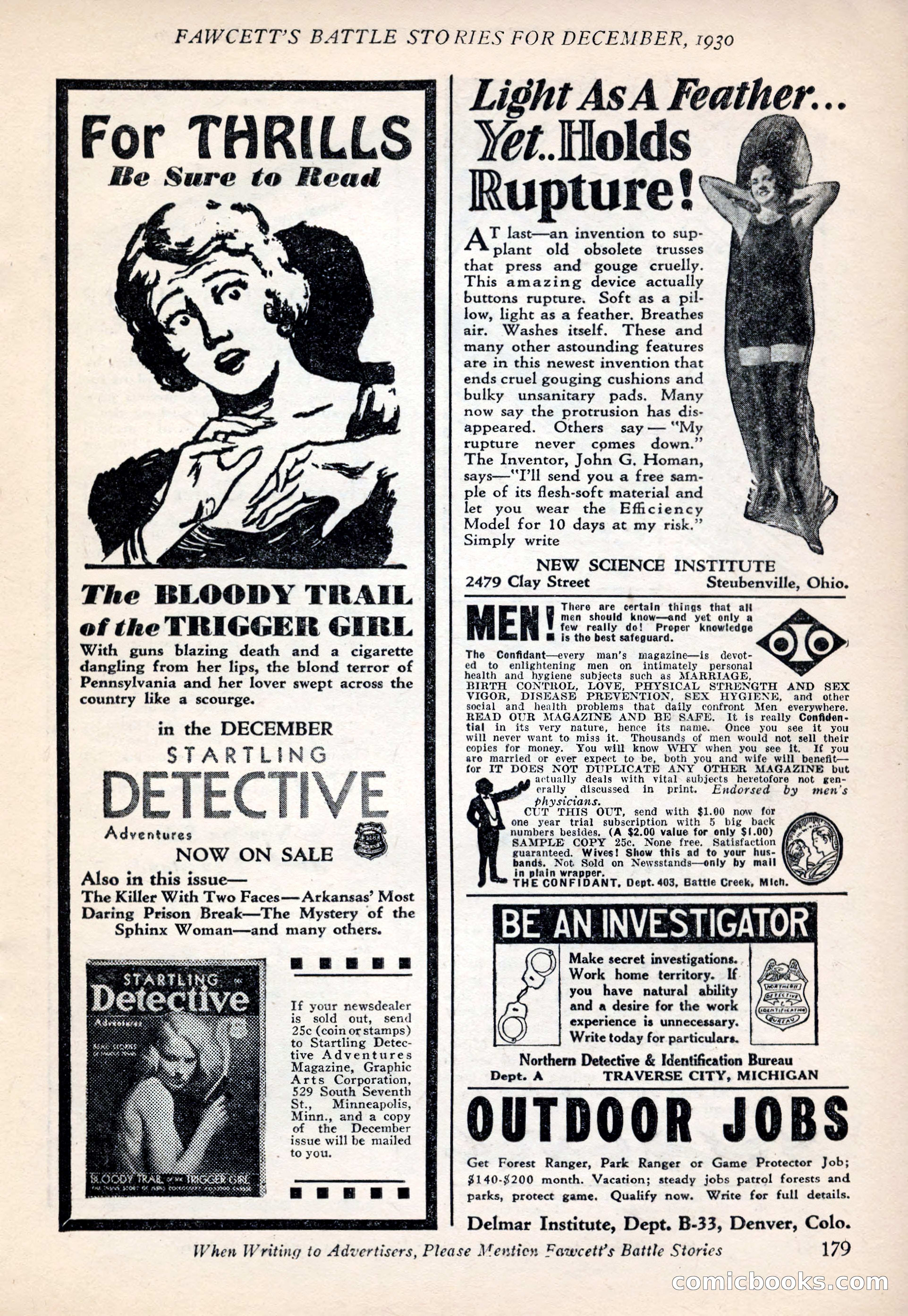 Battle Stories, December 1930 — page 179 of 188