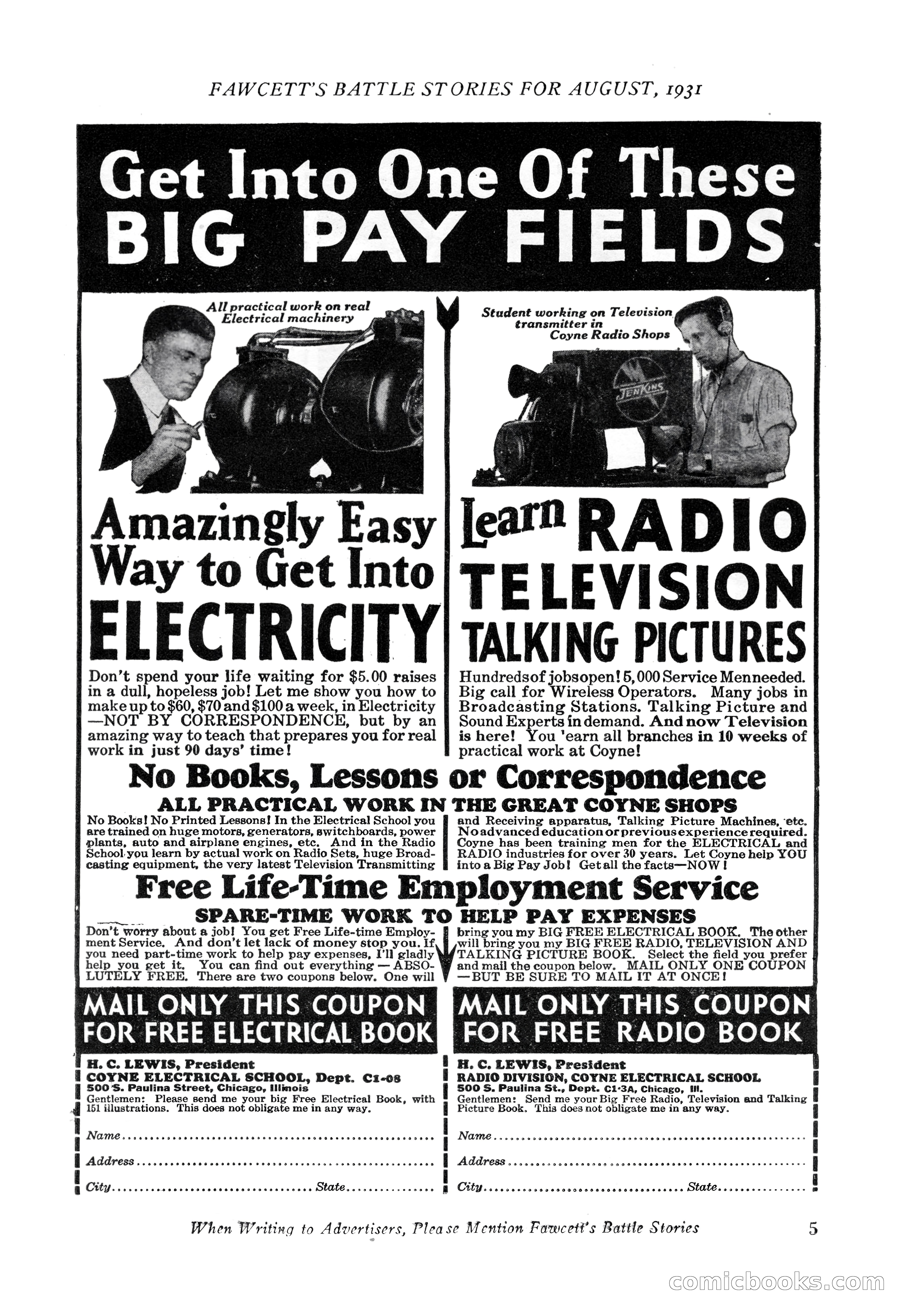 Battle Stories, August 1931 — page 5 of 164